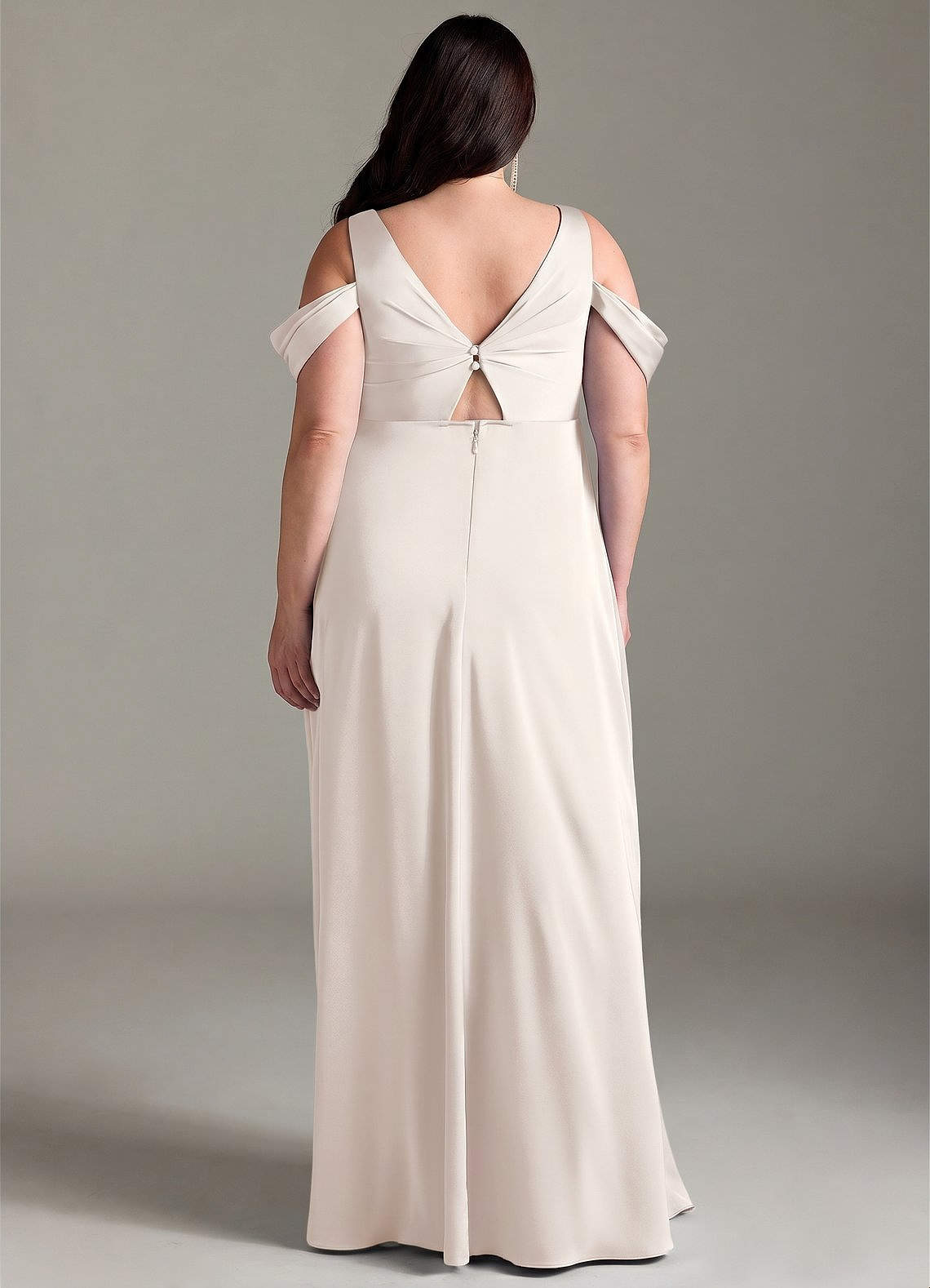 chiffon bridesmaid dresses with straps Mint Green Ruched V-neck Spaghetti Gown Bridesmaids | Lace & always_show Size:38-M This bridesmaid dress is