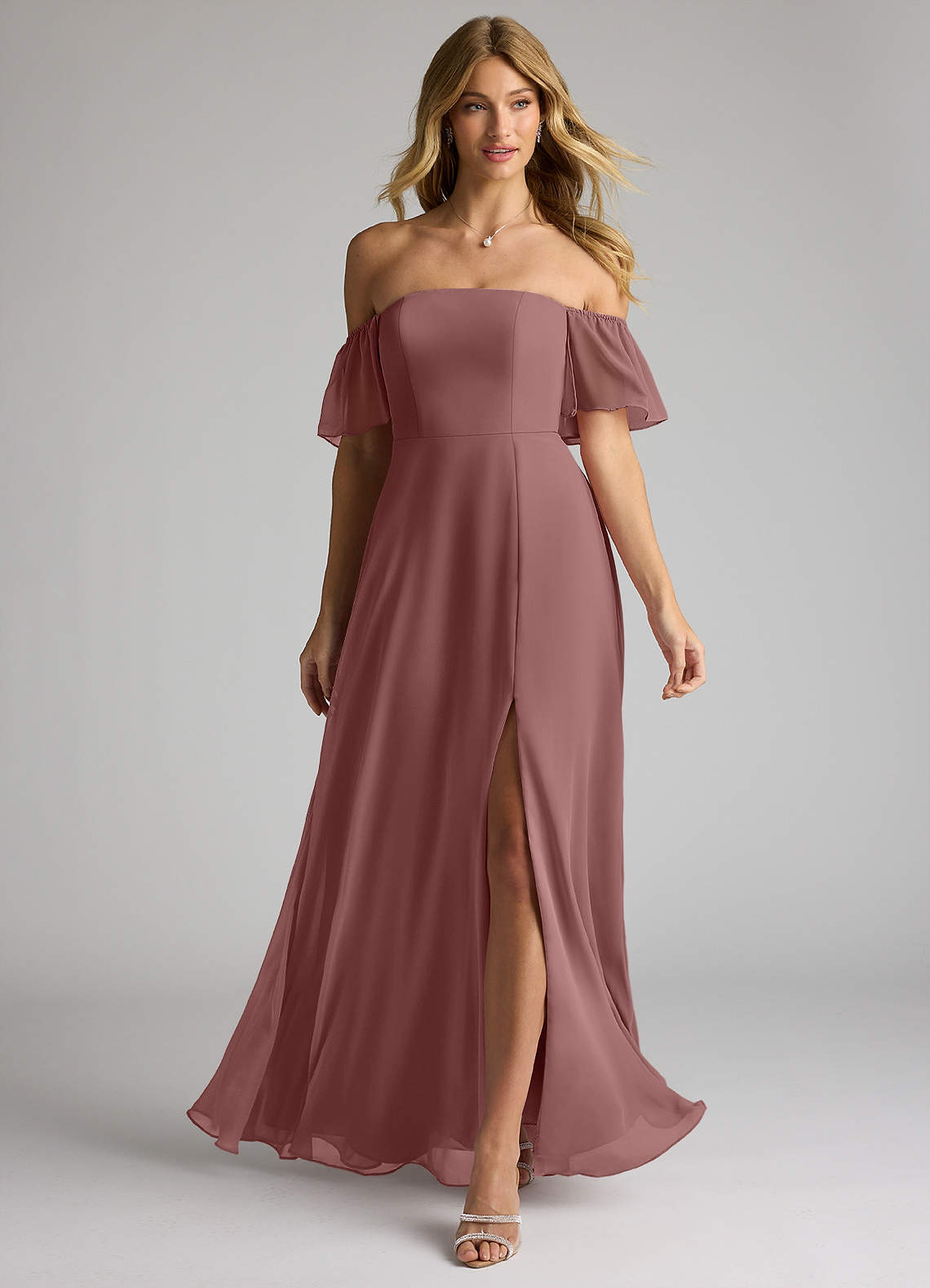 chinese dress ladies Sample Desert Rose Brooke Satin Dress