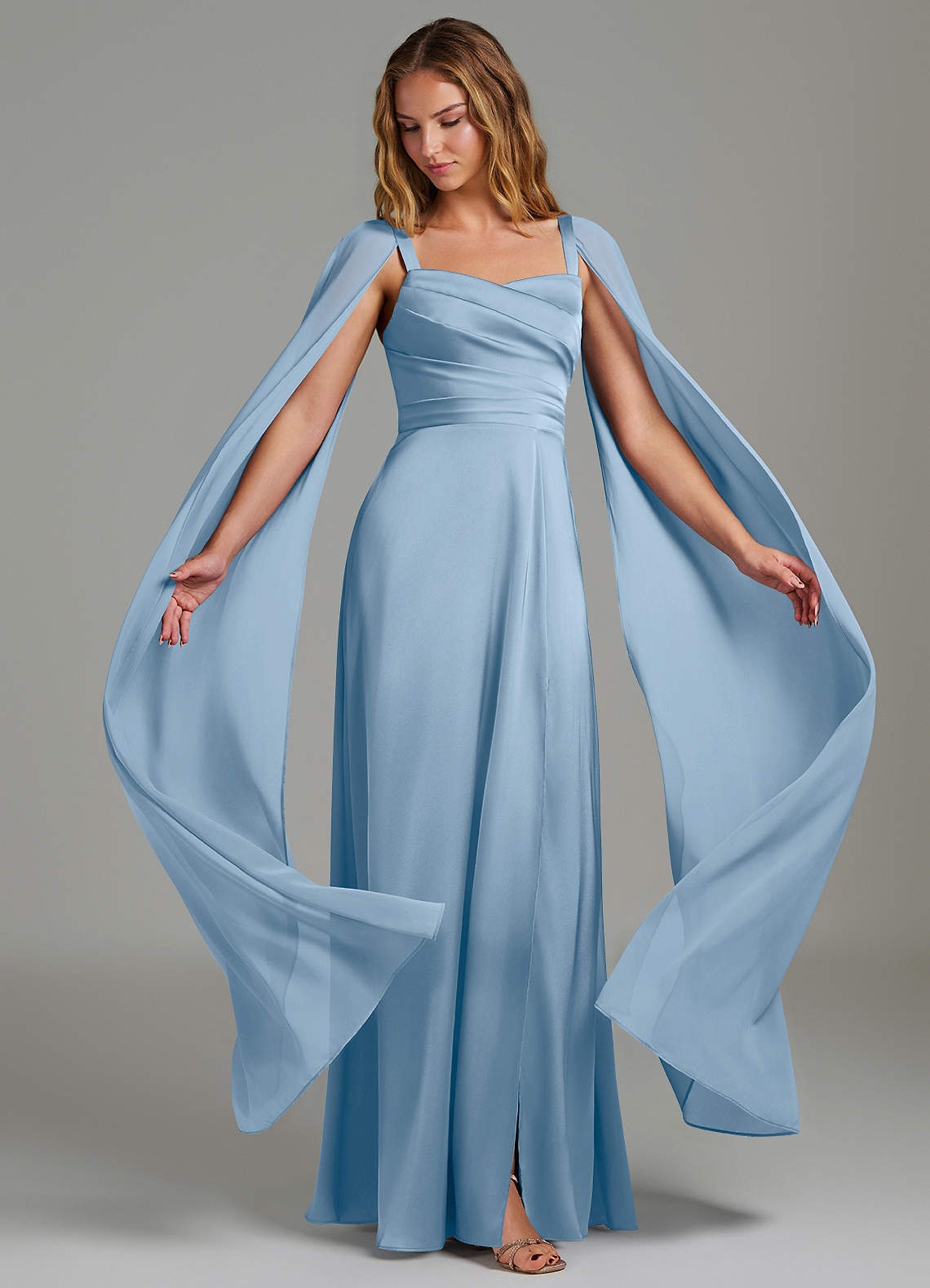 infinity dress powder blue TDY Baby Blue Short Infinity Dress