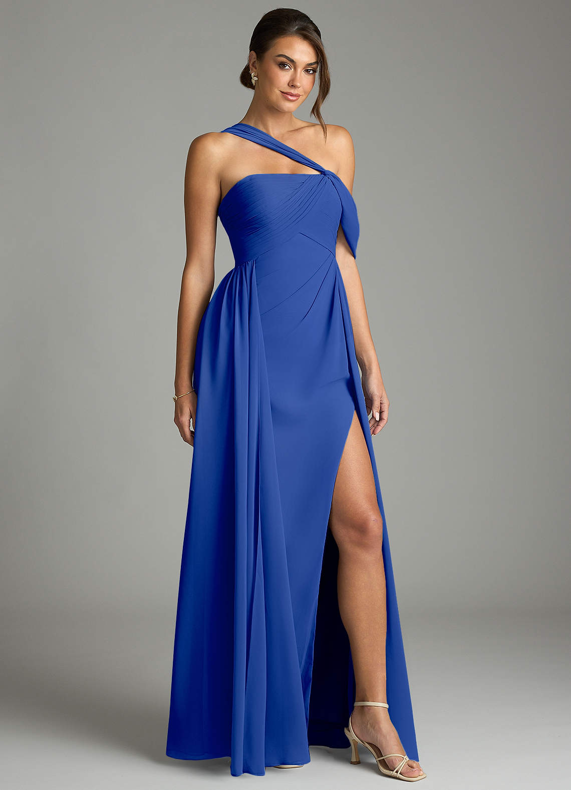 royal blue chiffon high low dress High Low Prom Dress 2025,formal Gown,royal Blue Prom Dresses,evening Gowns,chiffon Formal Gown For Teens