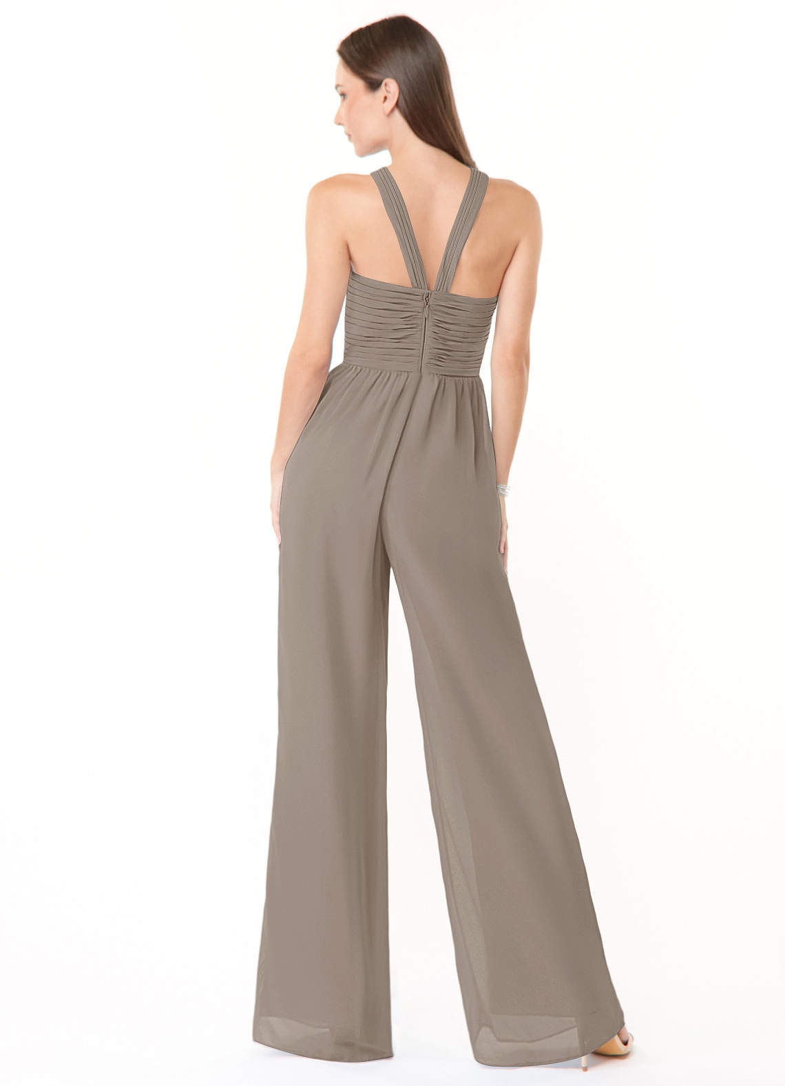 Taupe Jumpsuit Bridesmaid Dresses