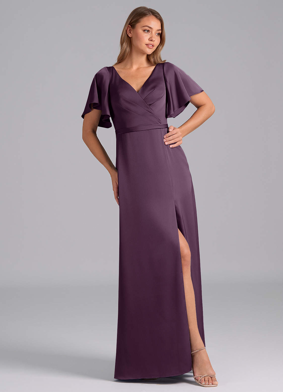 dusty plum bridesmaid dresses Kennedy Blue Milly Bridesmaid Dress – Wedding Shoppe main image 0