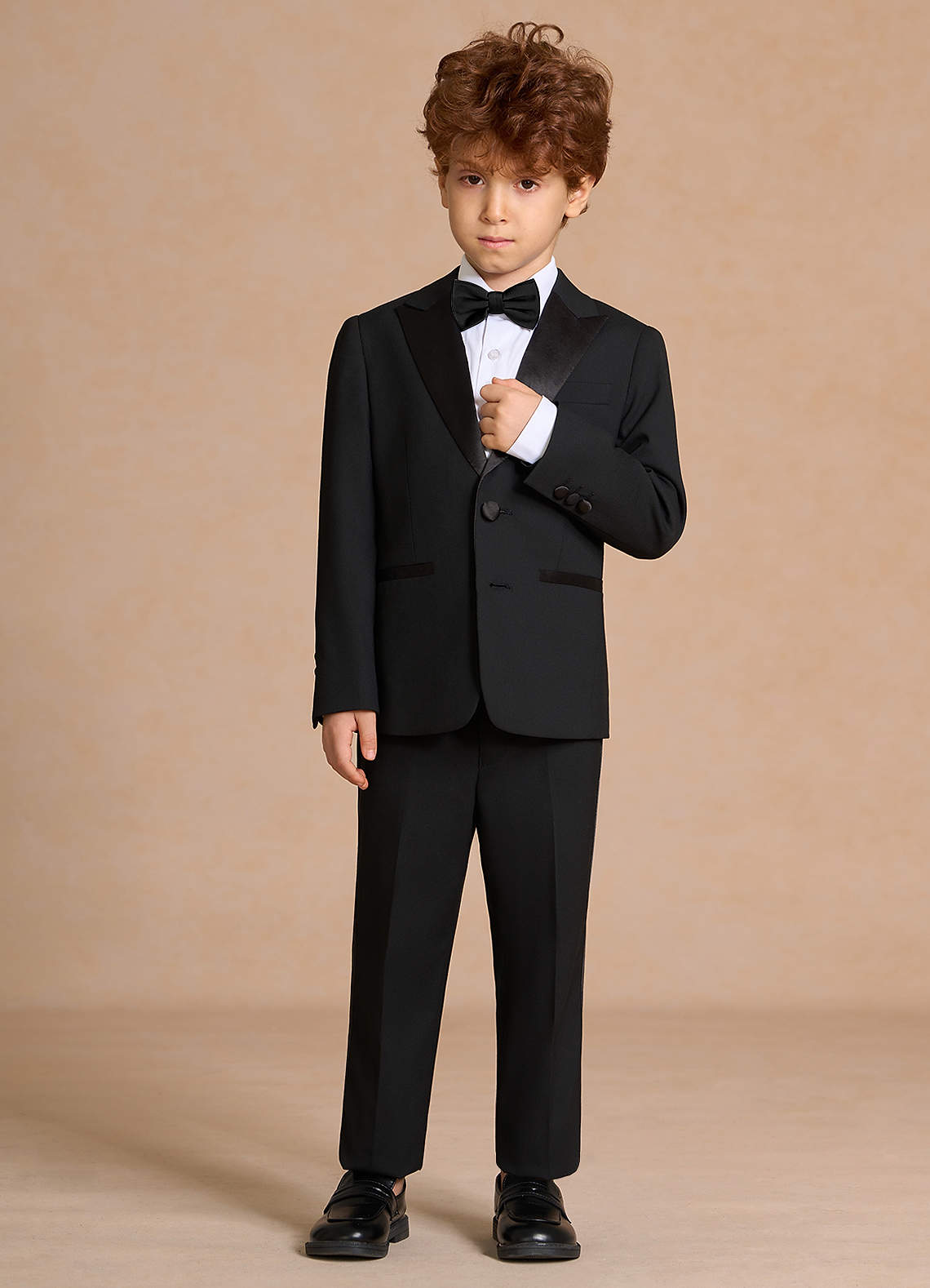 front Michael Black Boys Peak Lapel Tuxedos