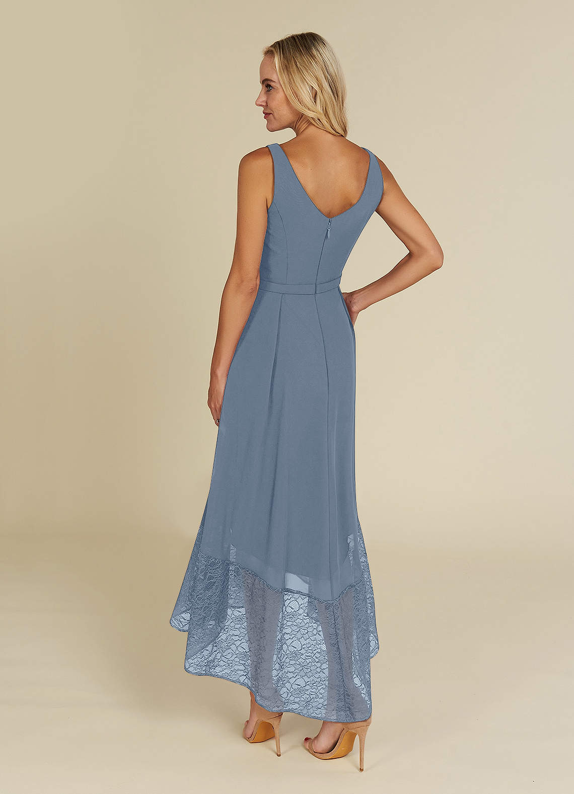 Twilight A-Line Ruched Chiffon Dress