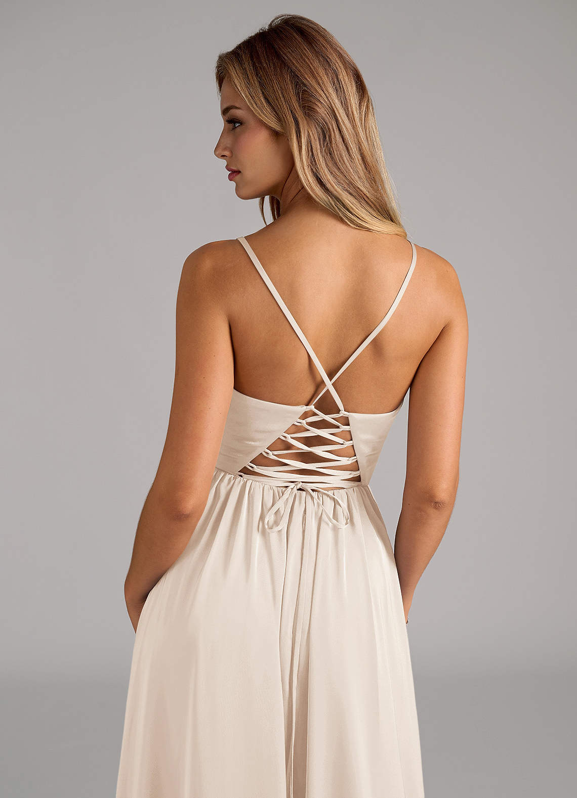 azazie white bridesmaid dress Azazie Mei