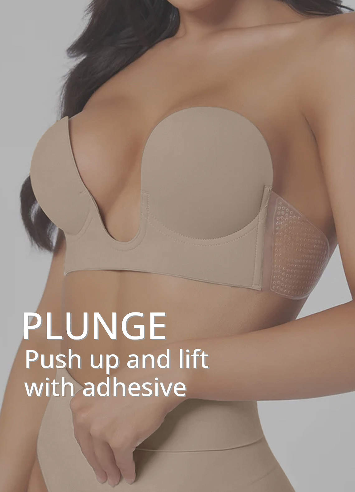 front Strapless Backless Plunge Bra