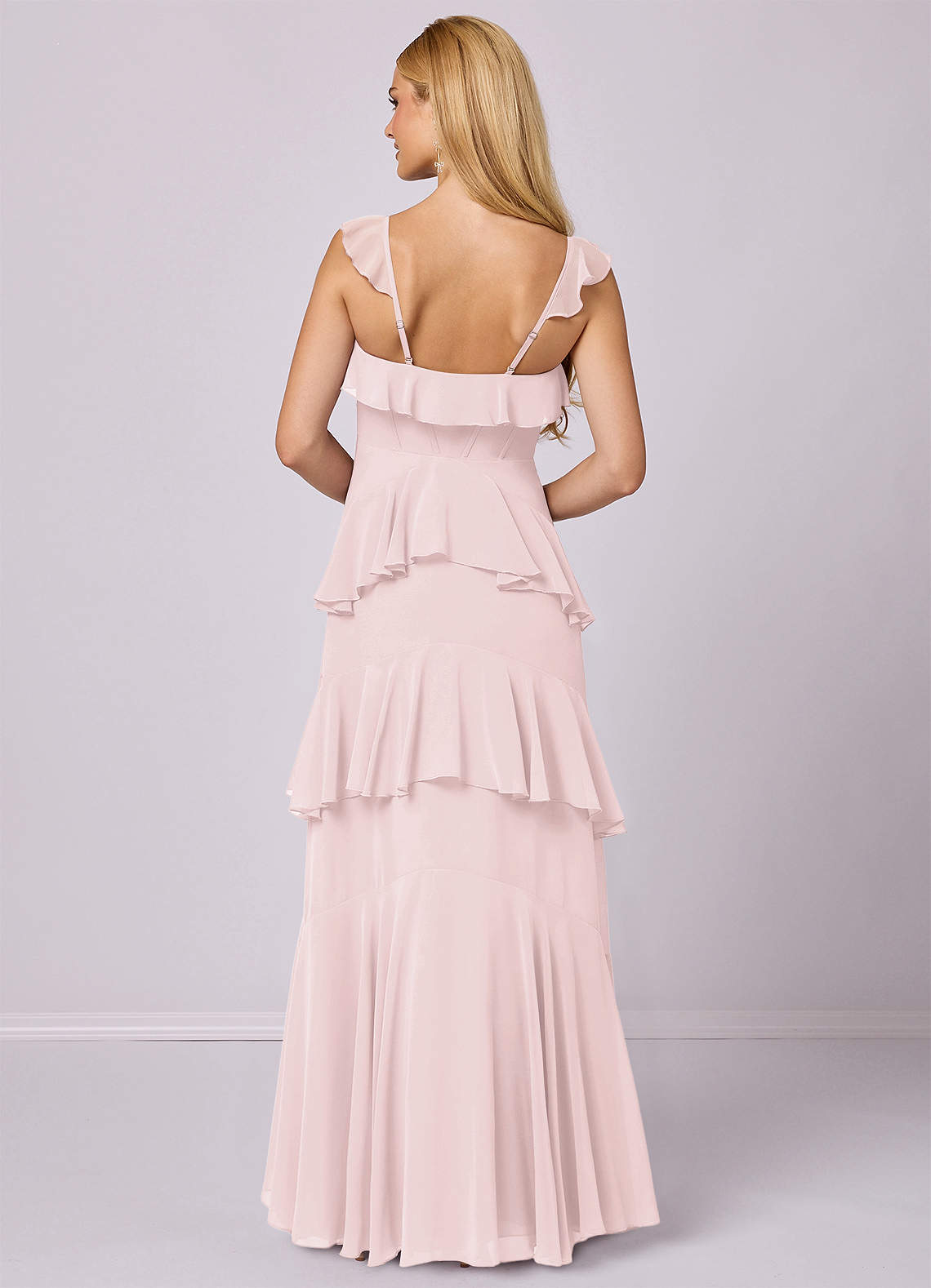 Barbie ♥ Azazie Bridesmaid Dresses A-Line Sweetheart Neckline Chiffon Floor-Length Dress image4