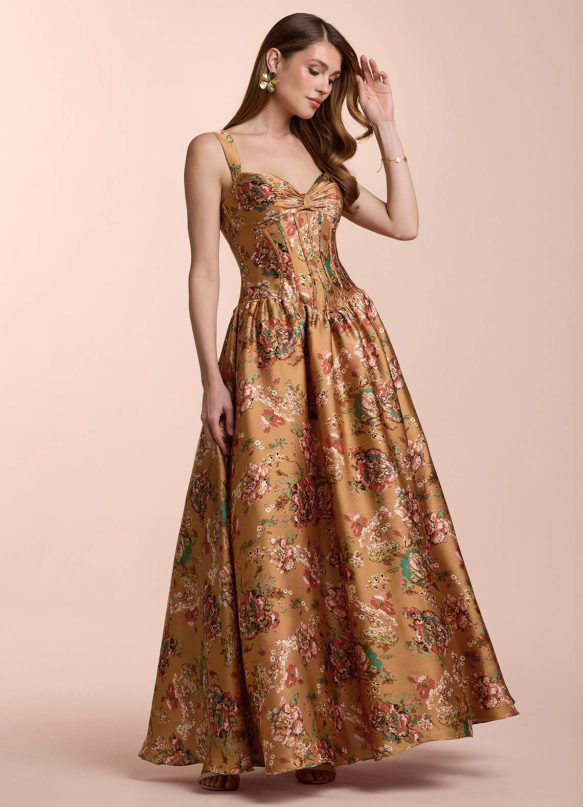 パーティードレス Sienna Sleeveless High Low Dress Siena Women's Floral Print Sleeveless High-Low Maxi Dress