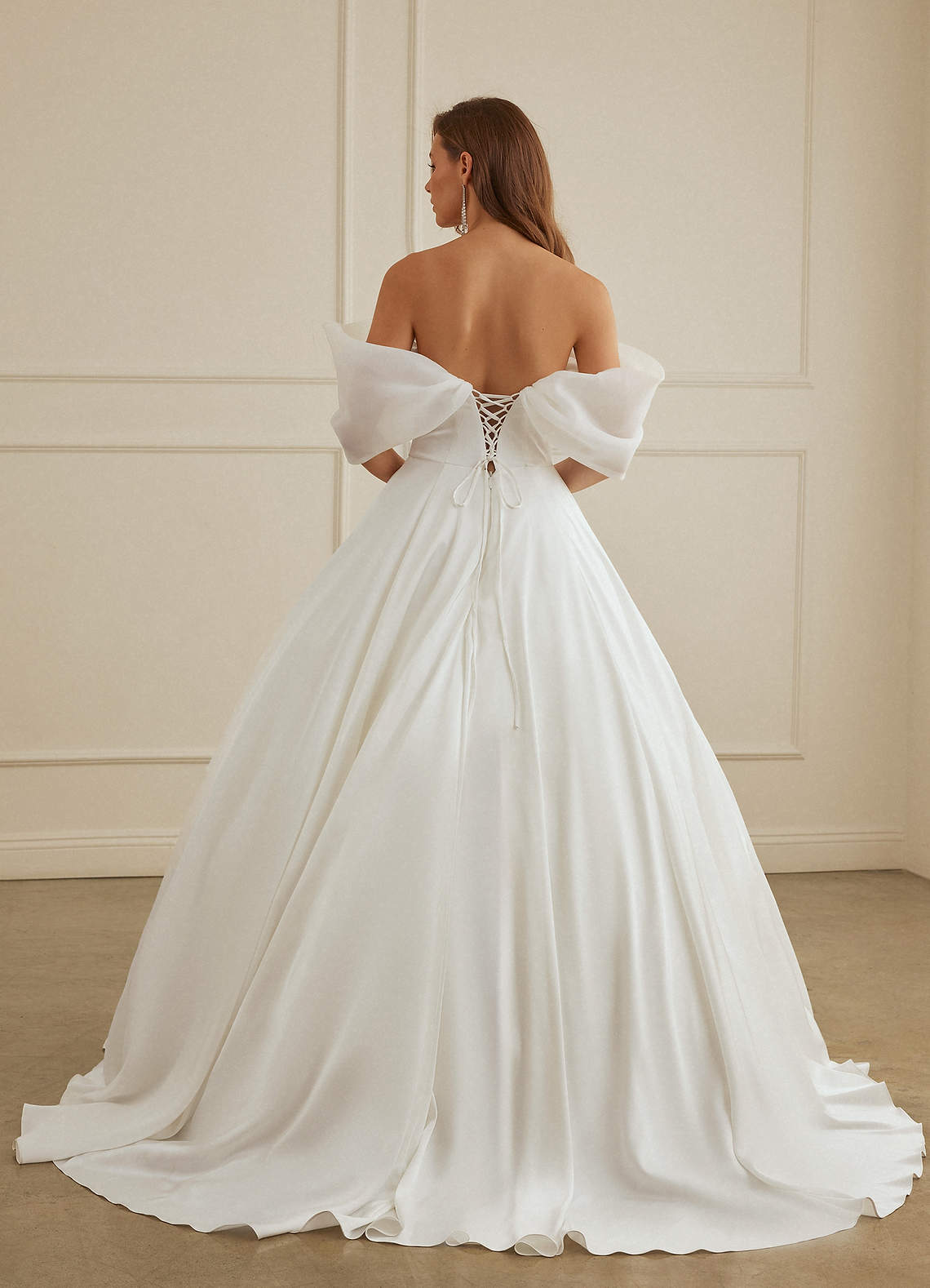 Christian Siriano Bridal for Azazie 2013 Wedding Dresses Drop Wasit Stretch Satin and Organza Ball Gown image1