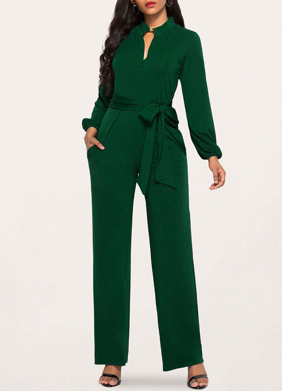 long sleeve jumpsuit going out