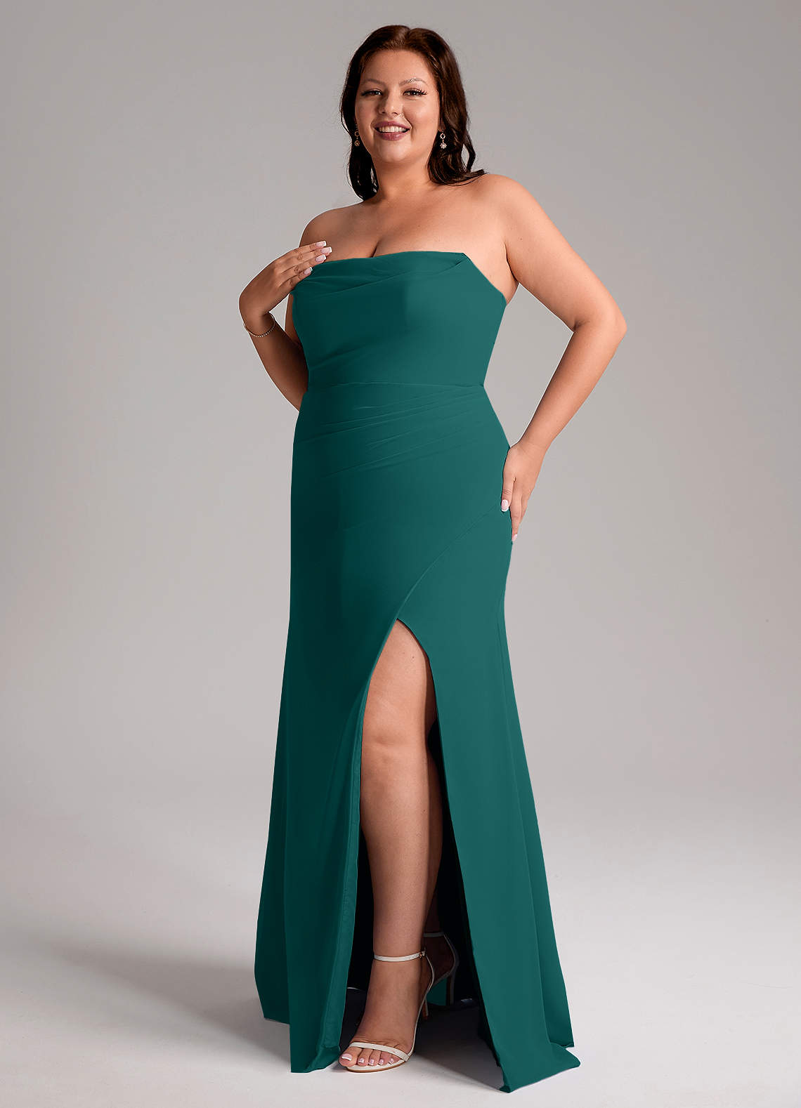 Azazie Leonis Peacock Bridesmaid Dresses Azazie IE - Main Image