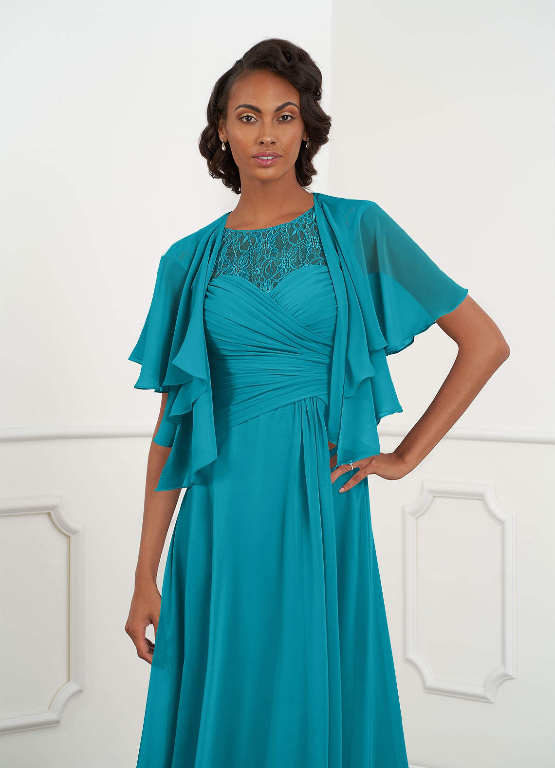 Azazie Amiable Chiffon Wrap Ready to Ship