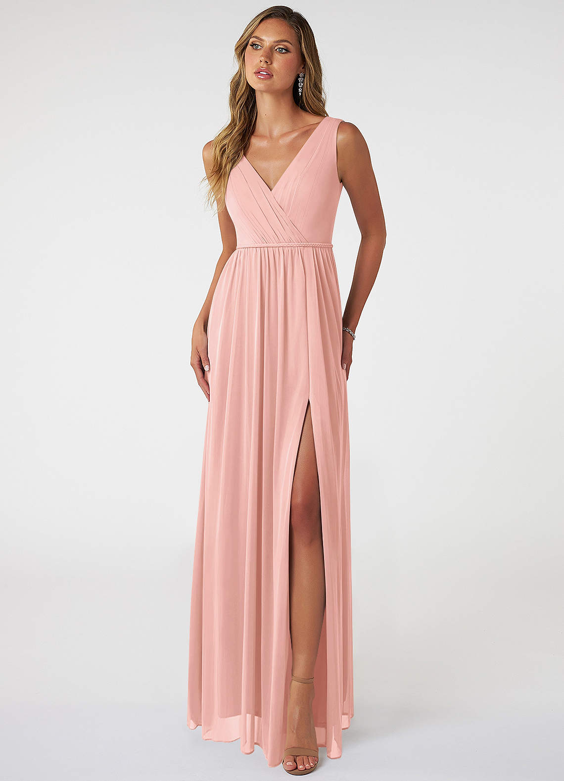 chiffon vs mesh bridesmaid dress Sage Green Chiffon Bridesmaid Dress A-Line Floor-Length