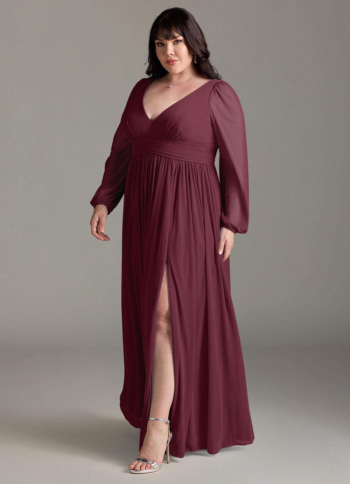 Azazie Norah Cabernet Bridesmaid Dresses | Azazie
