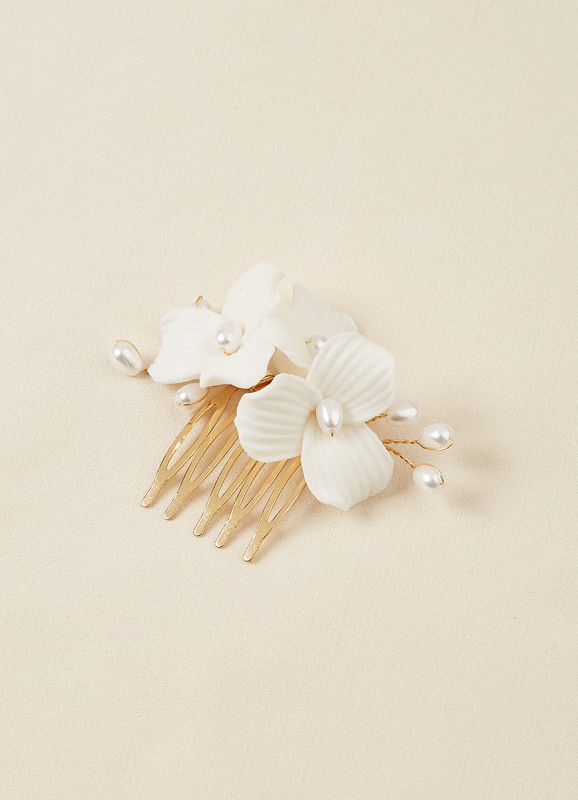 front Two-Piece Mini Floral Hair Comb Set