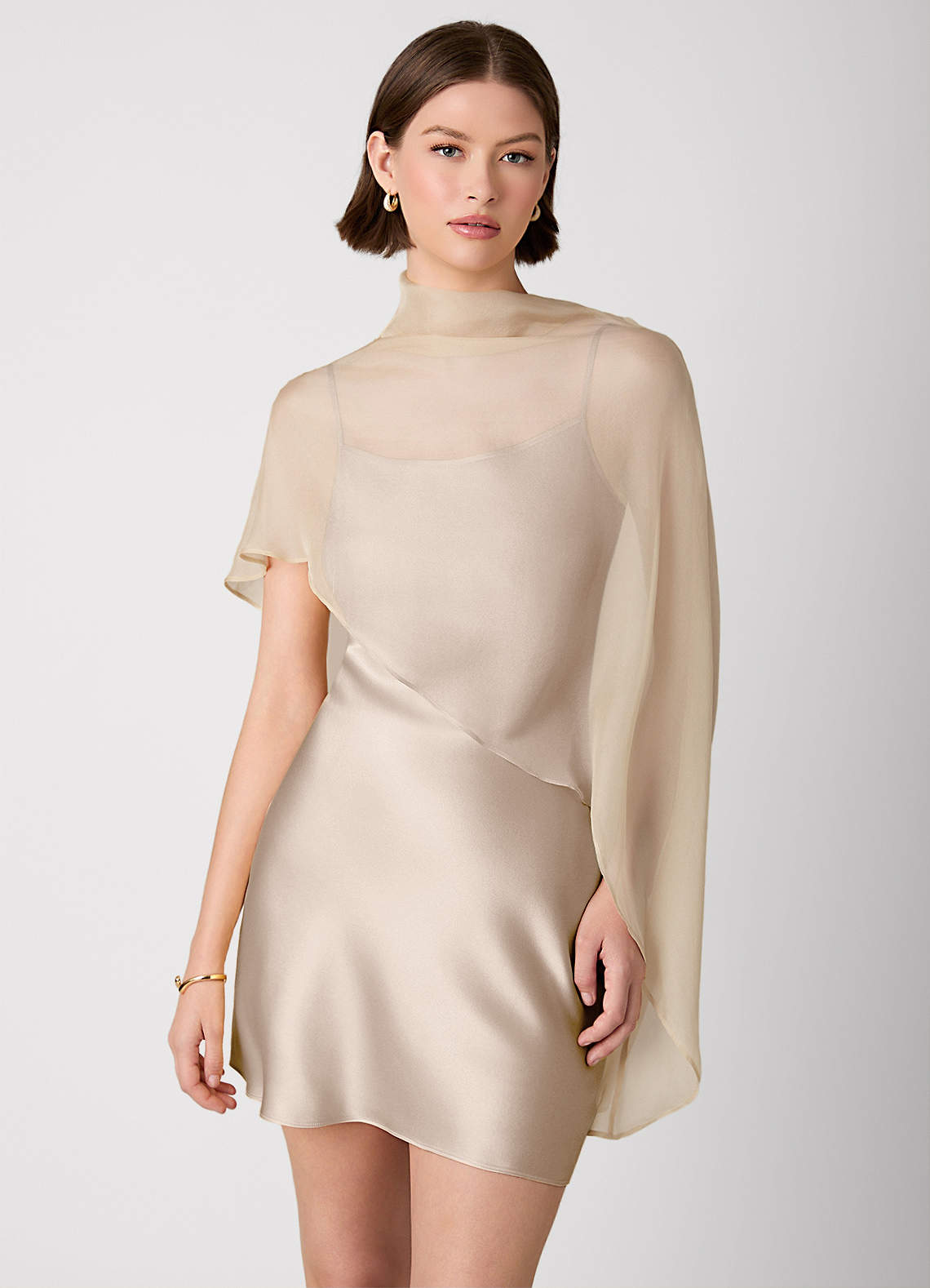 deep v cocktail dress La Femme 32638 main image 0