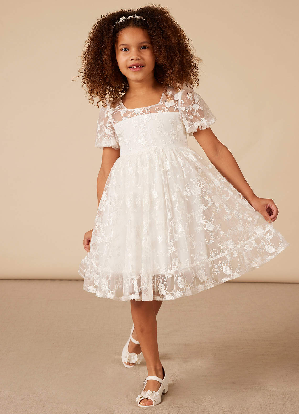 Alfani Plus Size Lace Bell-Sleeve Sheath Dress (Bright White, 24W