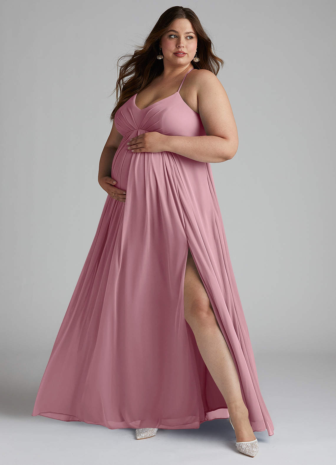 Azazie Annabelle Vintage Mauve Maternity Bridesmaid Dresses