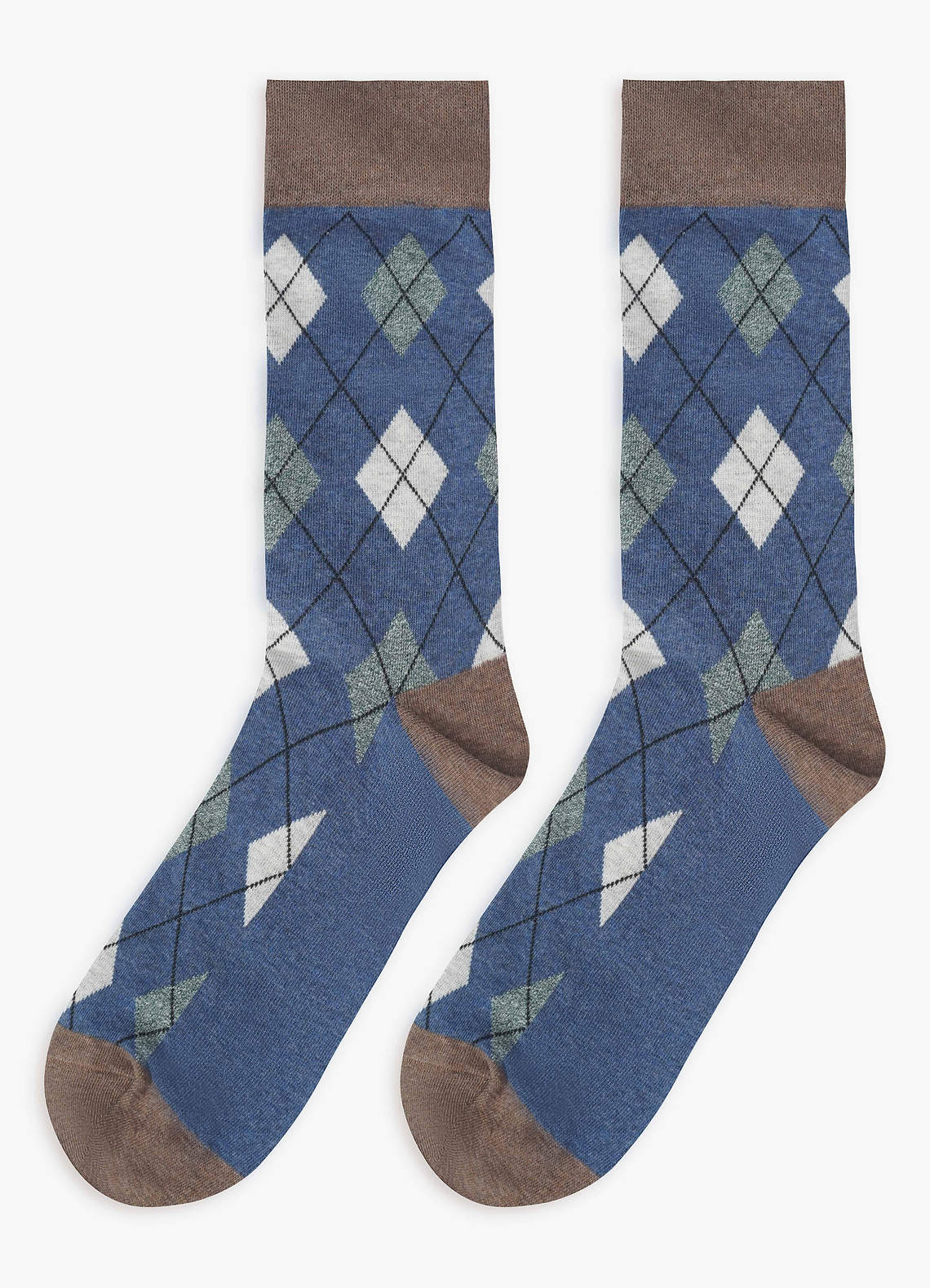 front Contrasterende Argyle Groomsmen Sokken