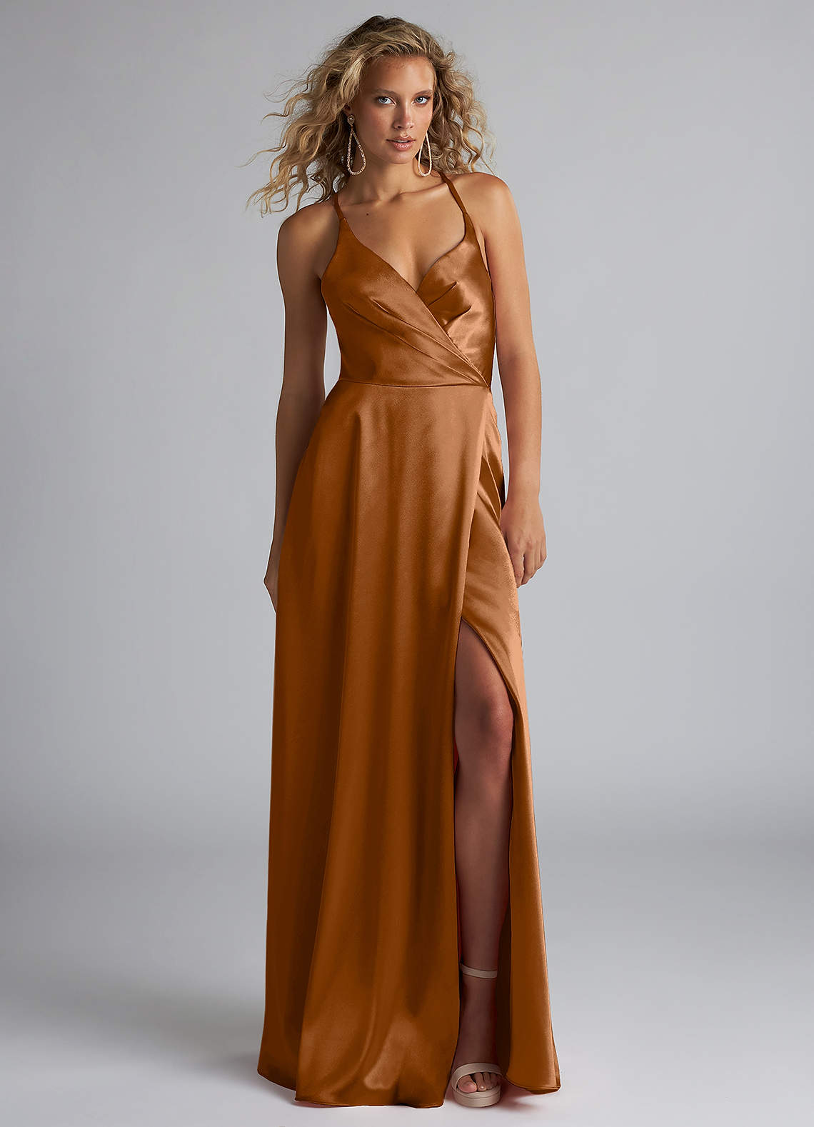 Copper Azazie Davis Bridesmaid Dresses | Azazie