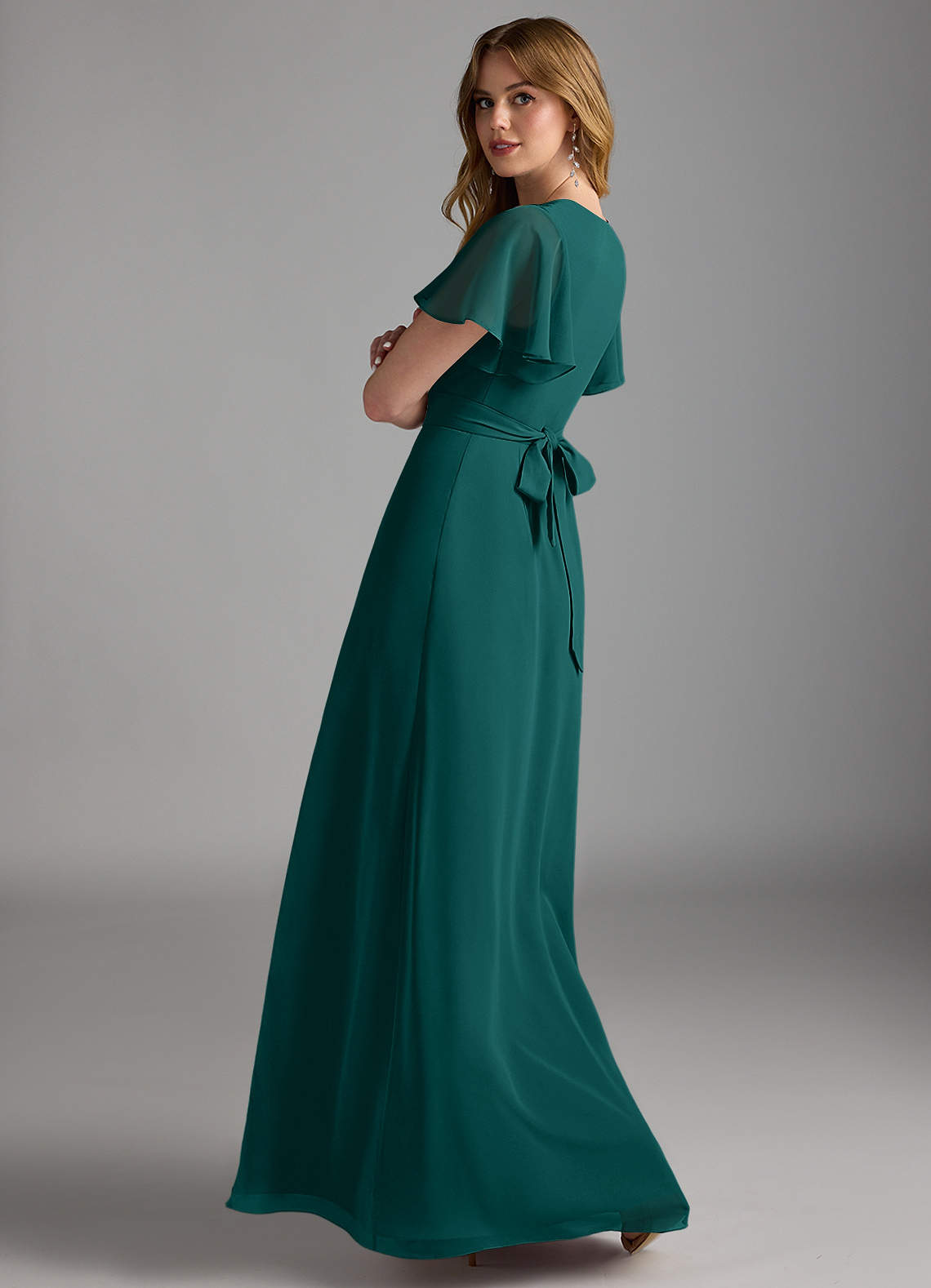 peacock chiffon dress Peacock Fusion Maxi Dress
