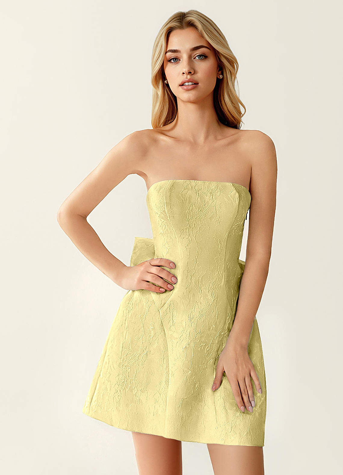 Hadleigh Yellow Mini Dress image2