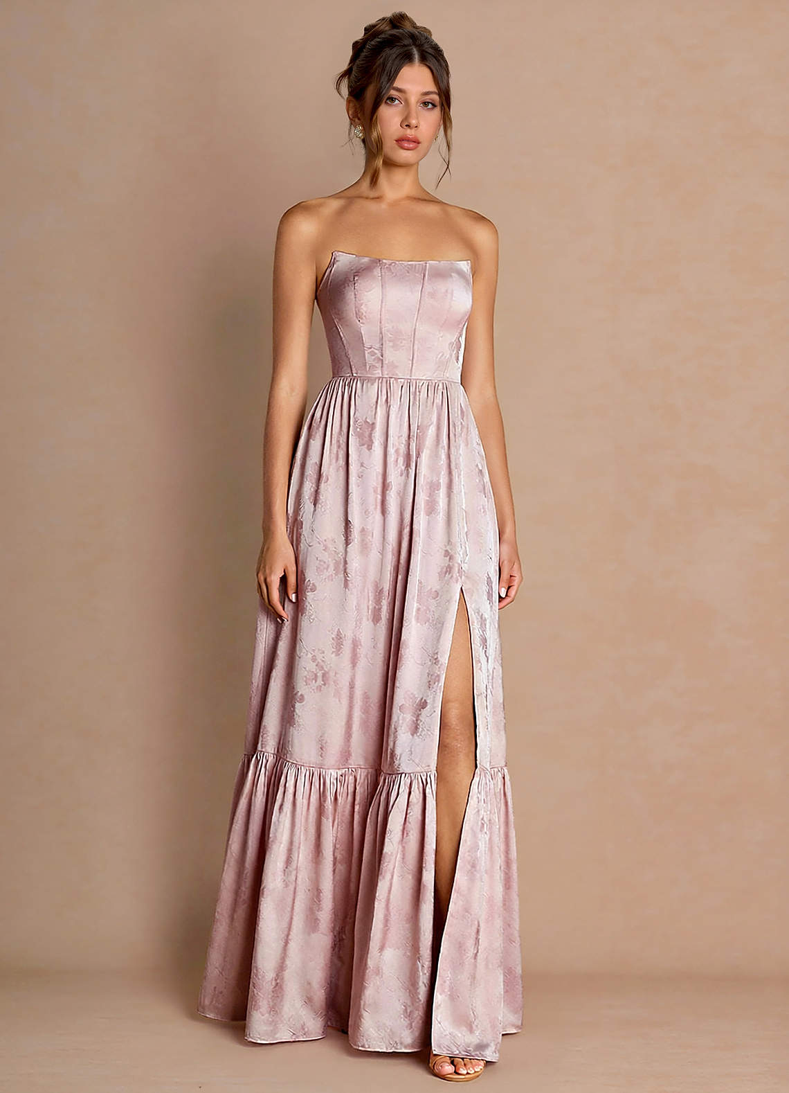 classy long sleeve maxi dress Apolline White Cut-Out Maxi Dress