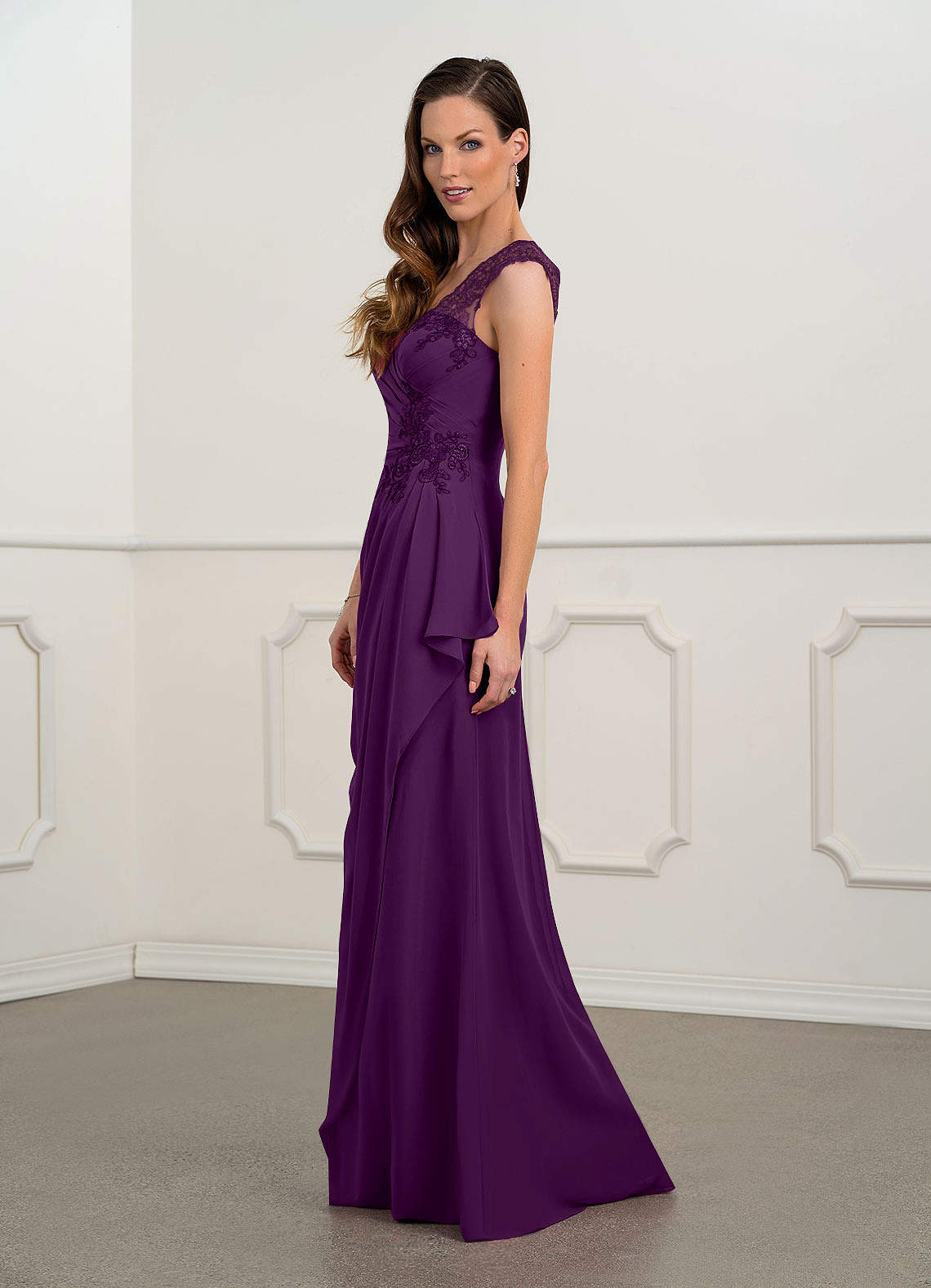 Grape Azazie Gladys Mother of the Bride Dress Mother of the Bride ...