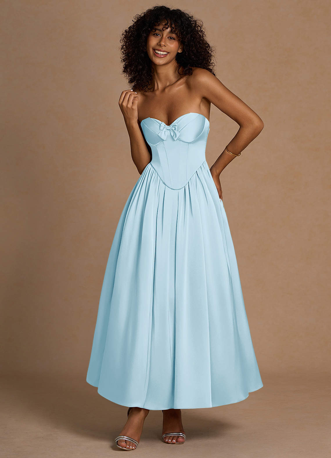 green emerald velvet dress Celestine Waist Tie Satin Maxi Dress Light Blue– Selfie Leslie