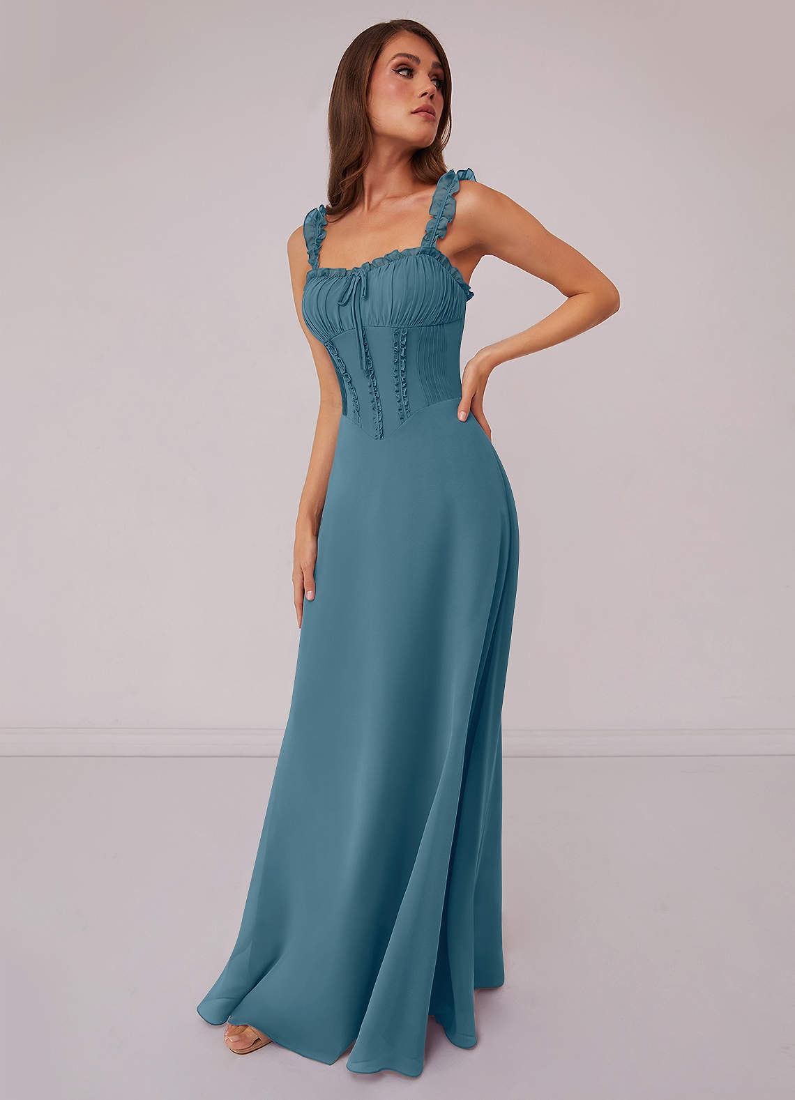 Barbie ♥ Azazie Bridesmaid Dresses Bermuda A-Line Sweetheart Neckline Chiffon Dress image1