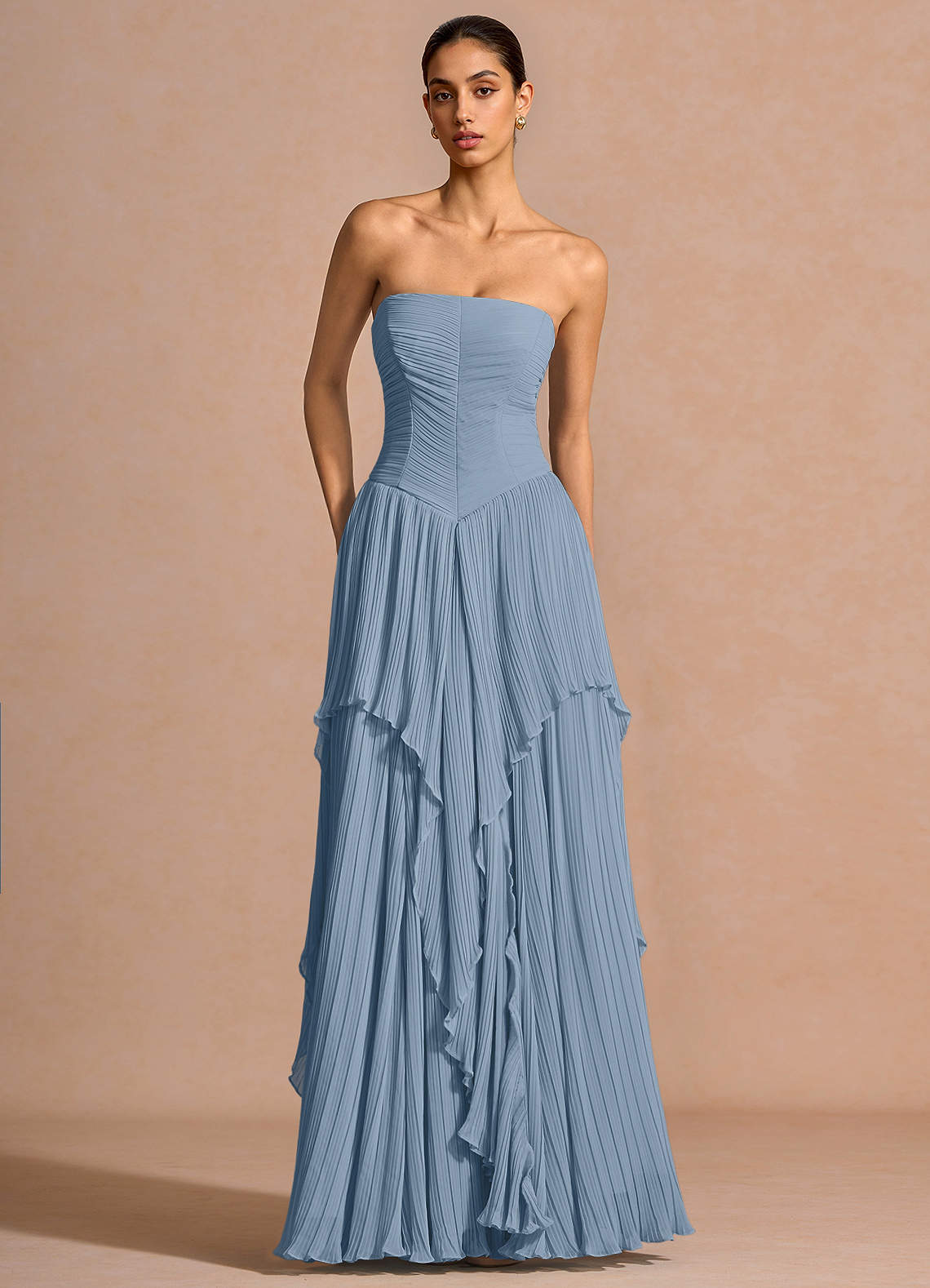 Kerensa Powder Blue Maxi Dress Ready to Ship | Azazie