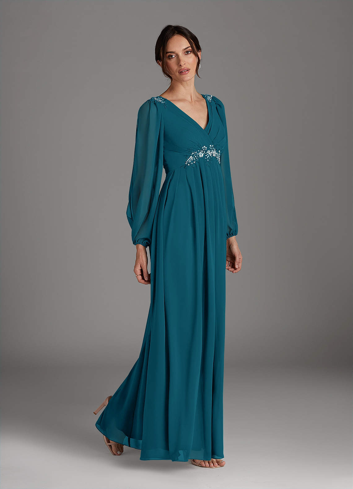 gypsy formal dresses Soft structure. Fluid color. A look that moves like a dream you don't want to wake from. Featured: The Cadenza bodice, Cheshire skirt in rainbow, and detachable Gypsy sleeves and Gypsy bridal