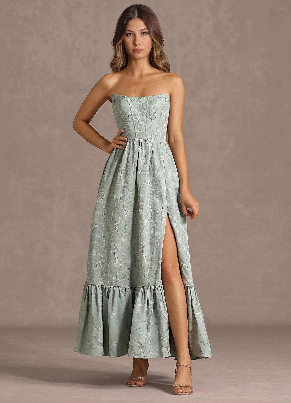 Maxi jurk Diana Fransblauw image1