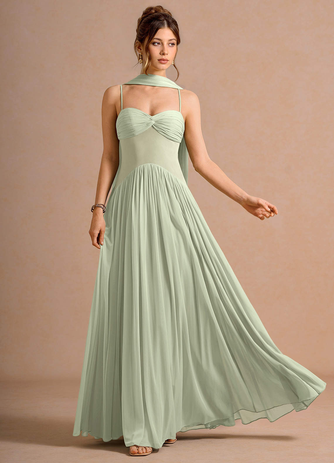 formal pastel maxi dress Avelis Yellow pastel wedding guest dress