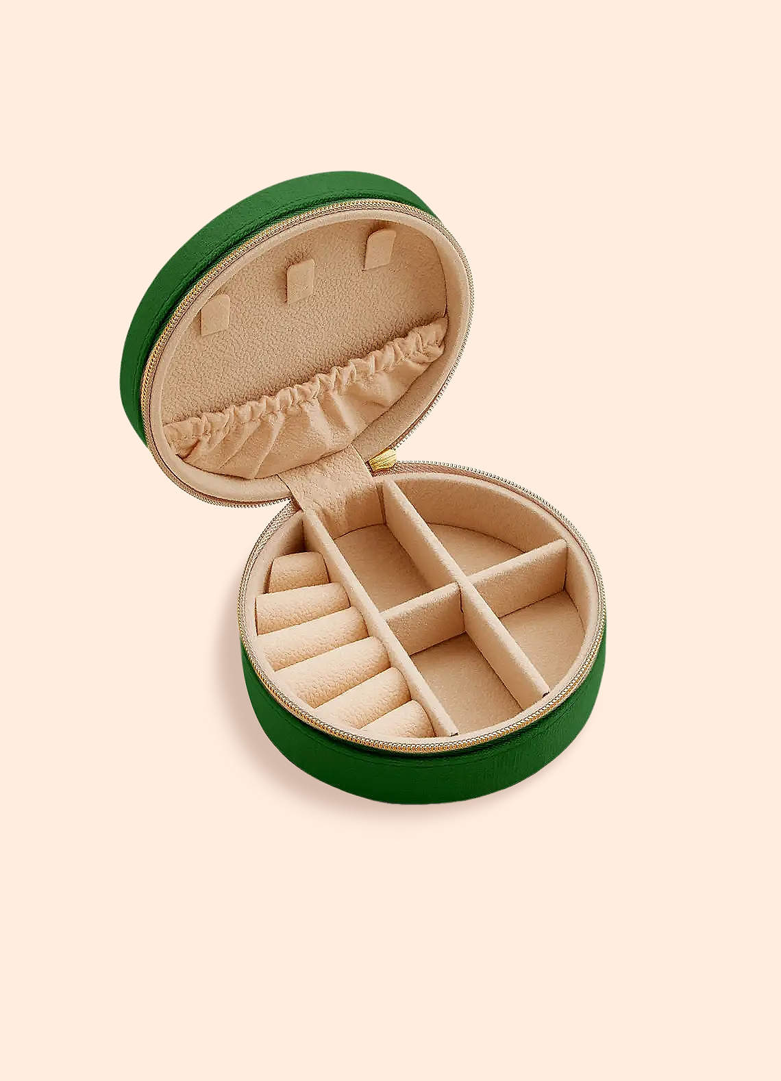 Velvet Multi-Purpose Round Jewelry Box Gifts Azazie IE