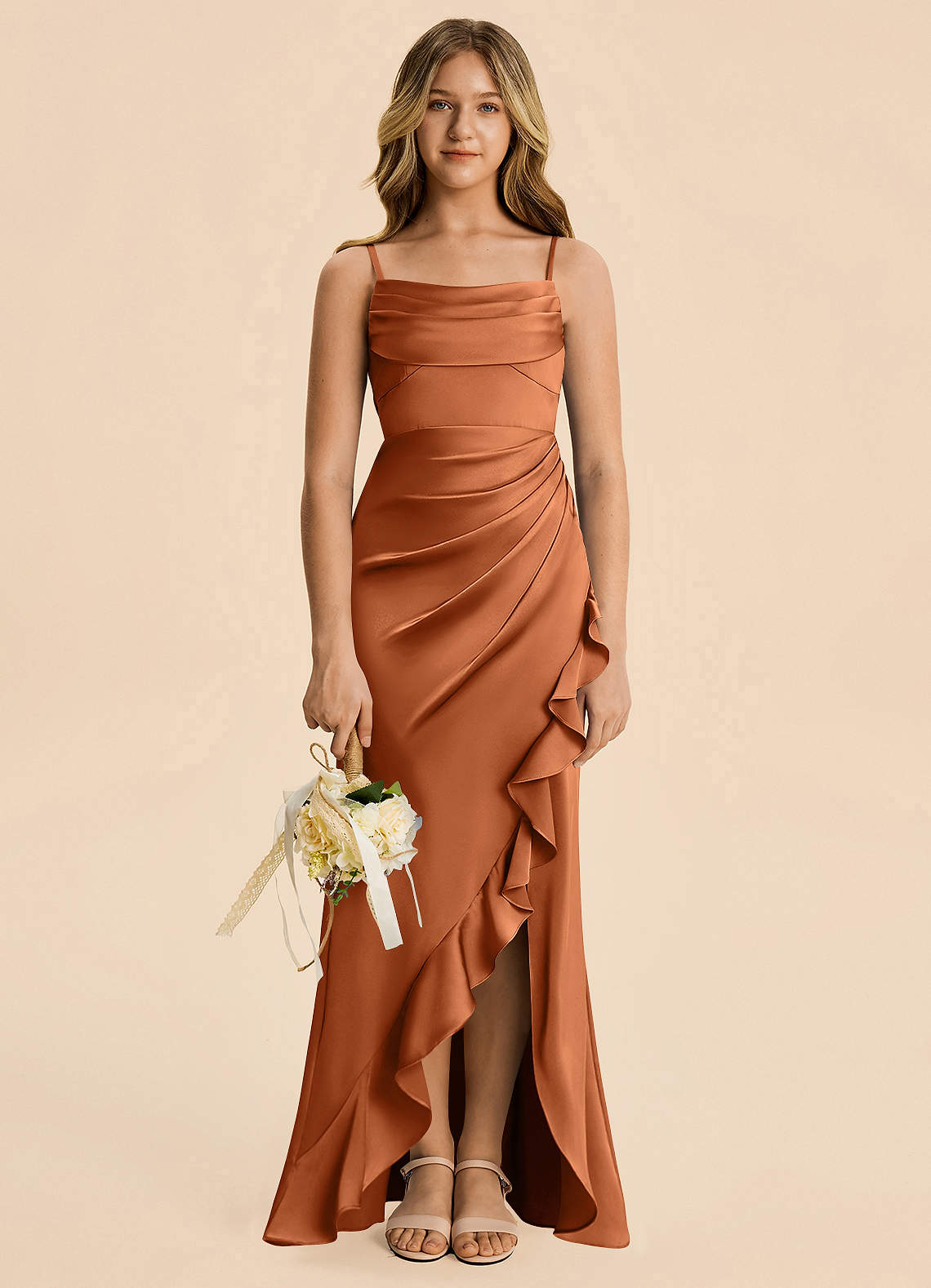 copper junior bridesmaid dresses Azazie Mia Filling:Mango w/ Vanilla bridesmaid dresses near me 7 Dresses for Your This minimalist slip dress