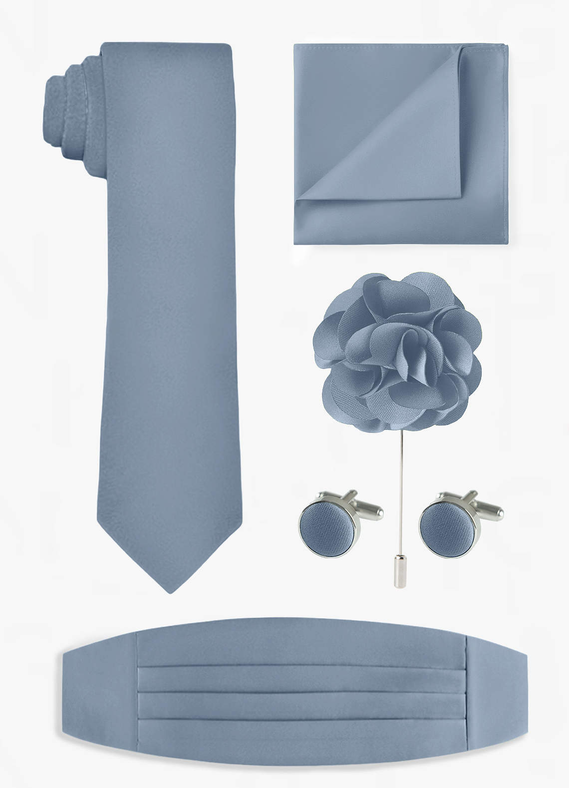 front Matte Satin Wide Tie