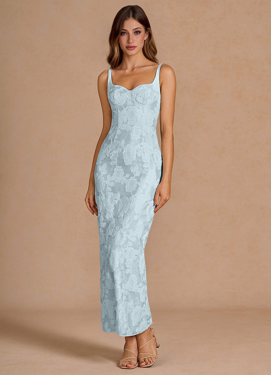 Vestido Azul Pálido Largo Odette image1