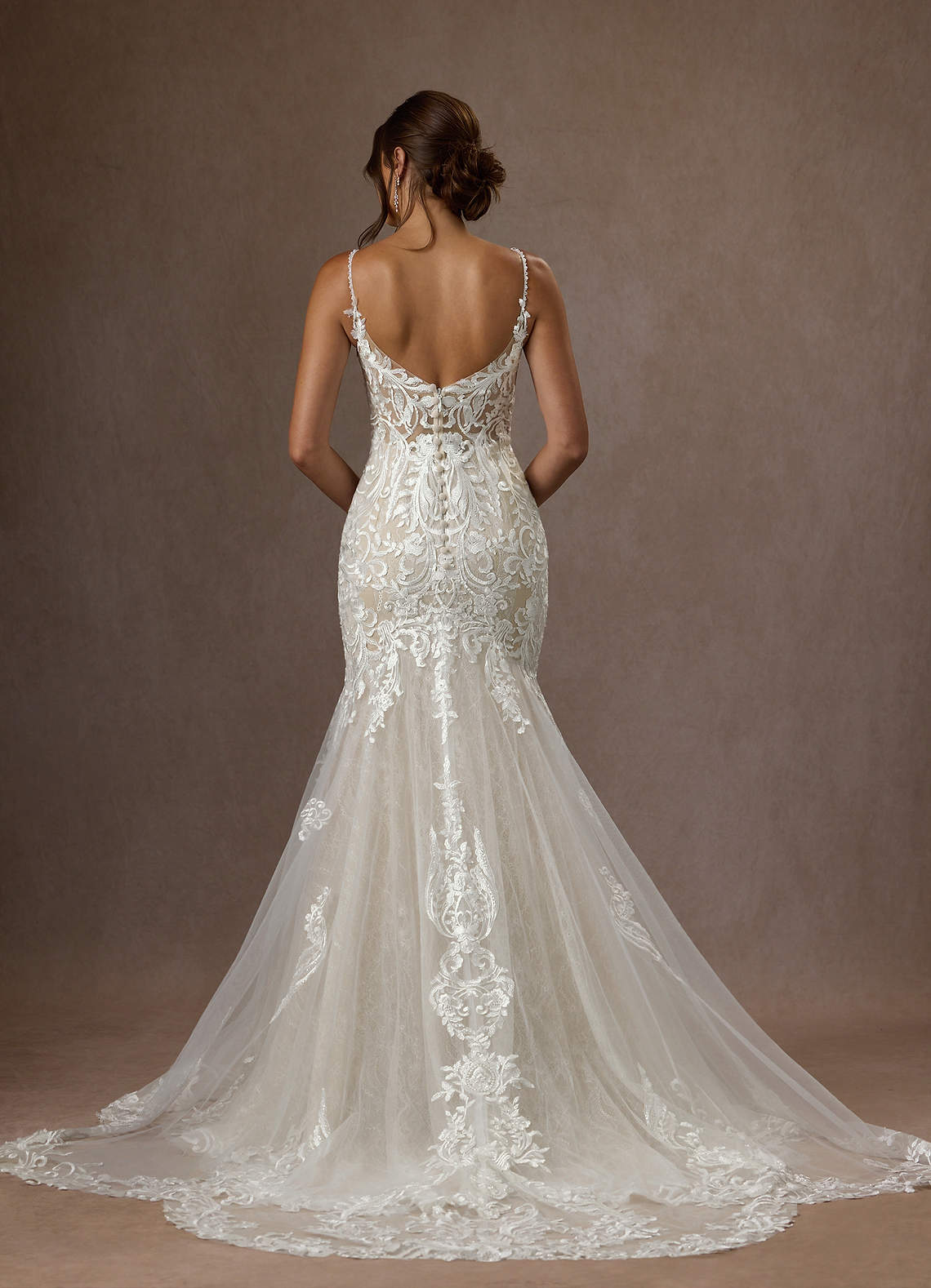 white long evening dresses Long Off-White A-Line Prom Dress with Lace-Up Corset Off White / 16