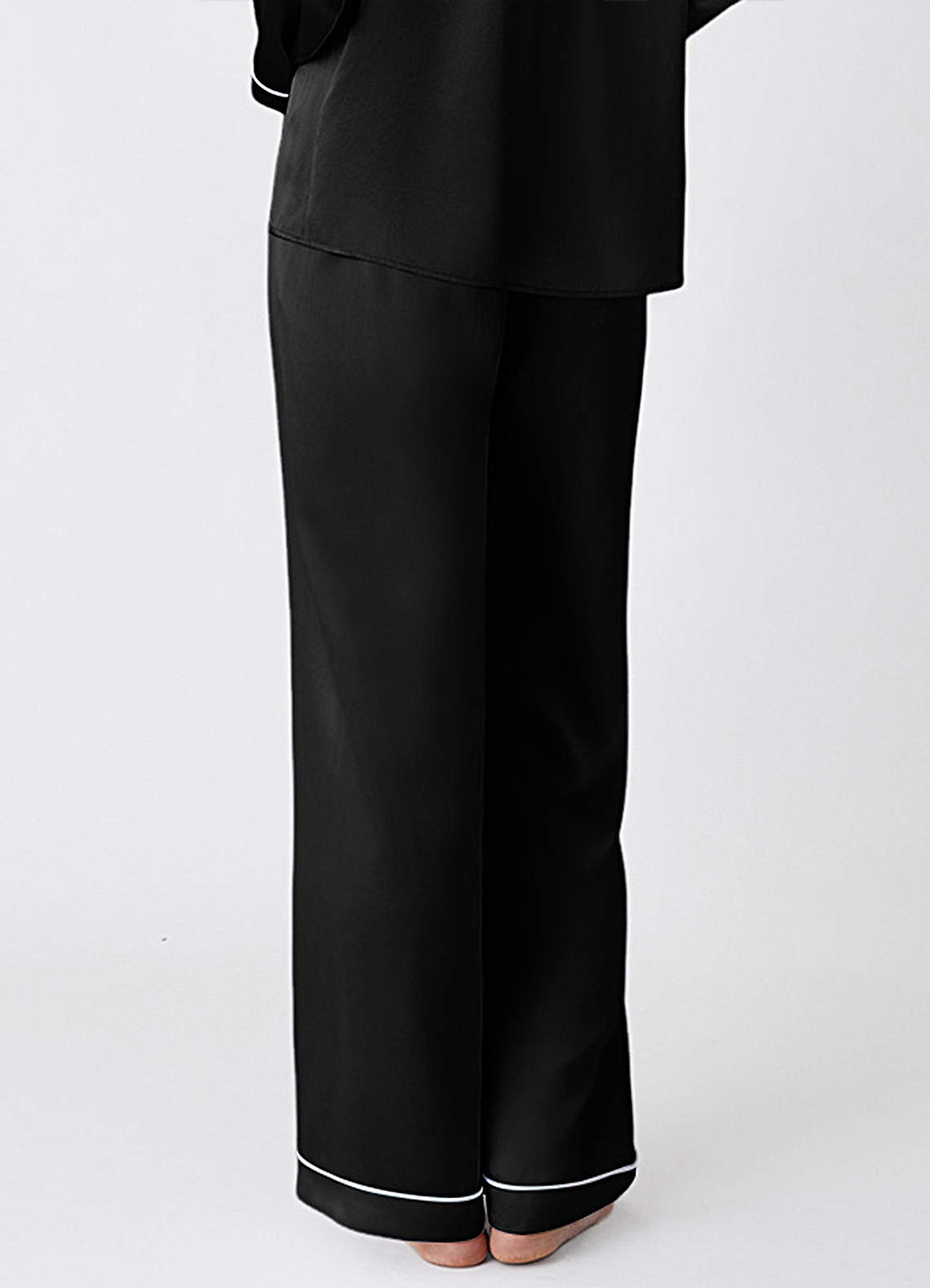 front 100% wasbare zijden pyjamabroek