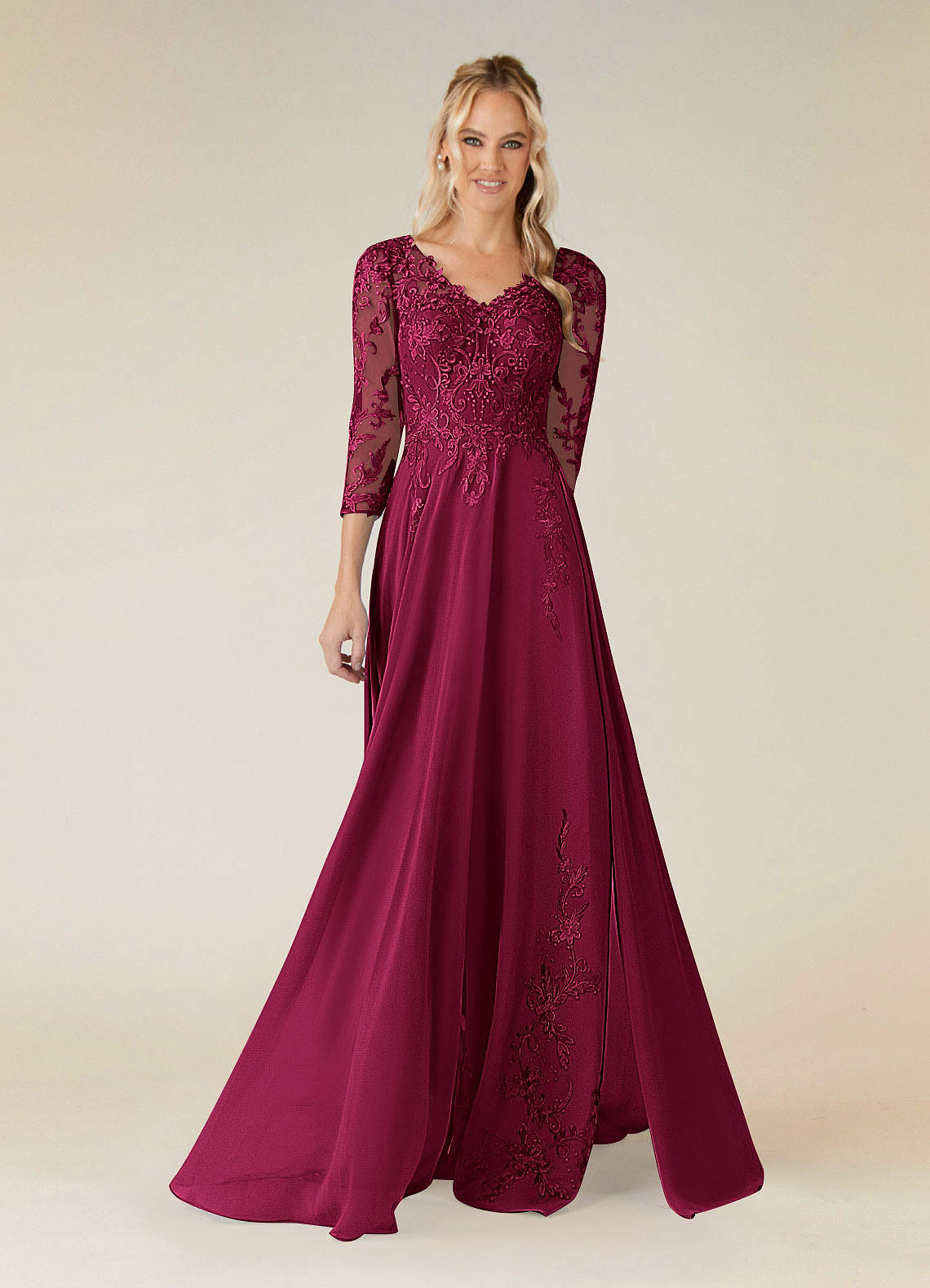 red lace chiffon dress Azazie Noella Sea New York ;Embellishment Teenager Blue Long Dress Formal dresses Size:XXL 18.0