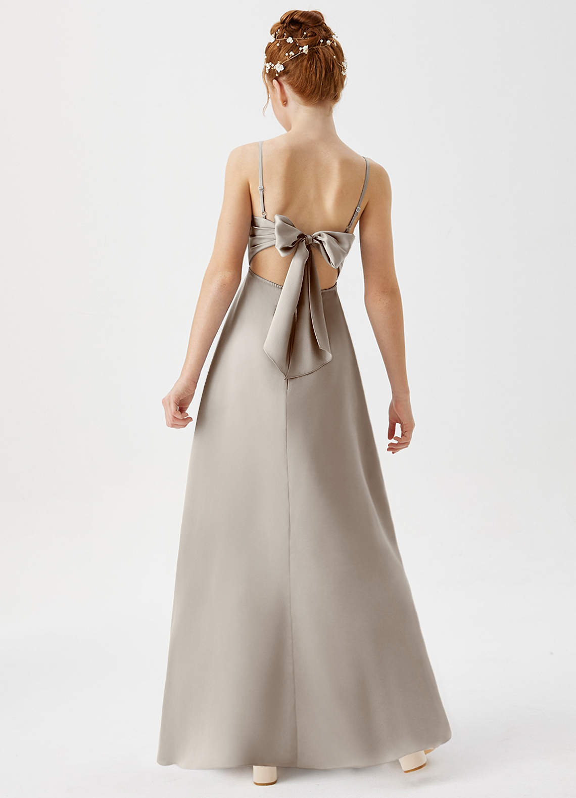 silver junior bridesmaid dresses Sale Ready-to-Ship Junior Bridesmaid Dress main image 0