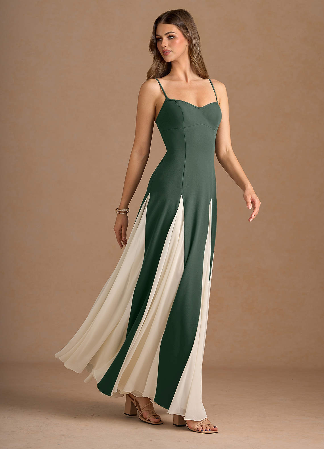 poshmark bridesmaid dress A-Line Jewel Floor-Length Navy Blue Sleeveless Satin Bridesmaid Dress Custom Size / As Picture