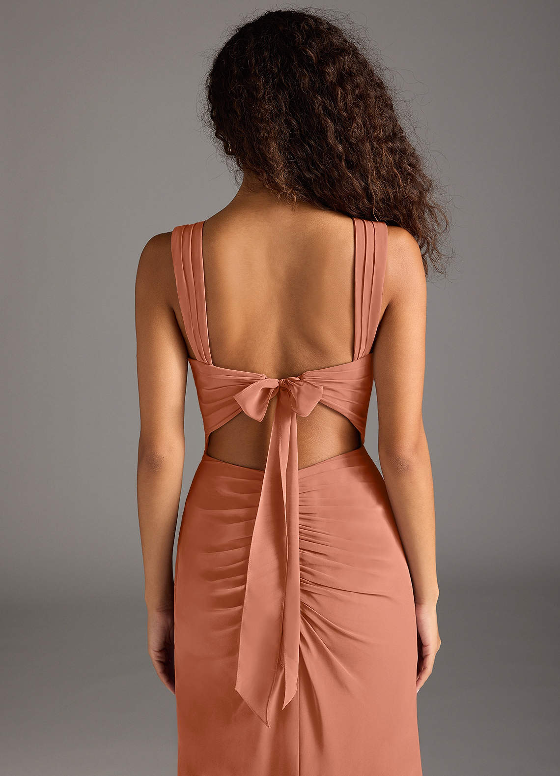 Azazie Jesaphine Bridesmaid Dresses MAI TAI Sheath Bow Chiffon Dress image5