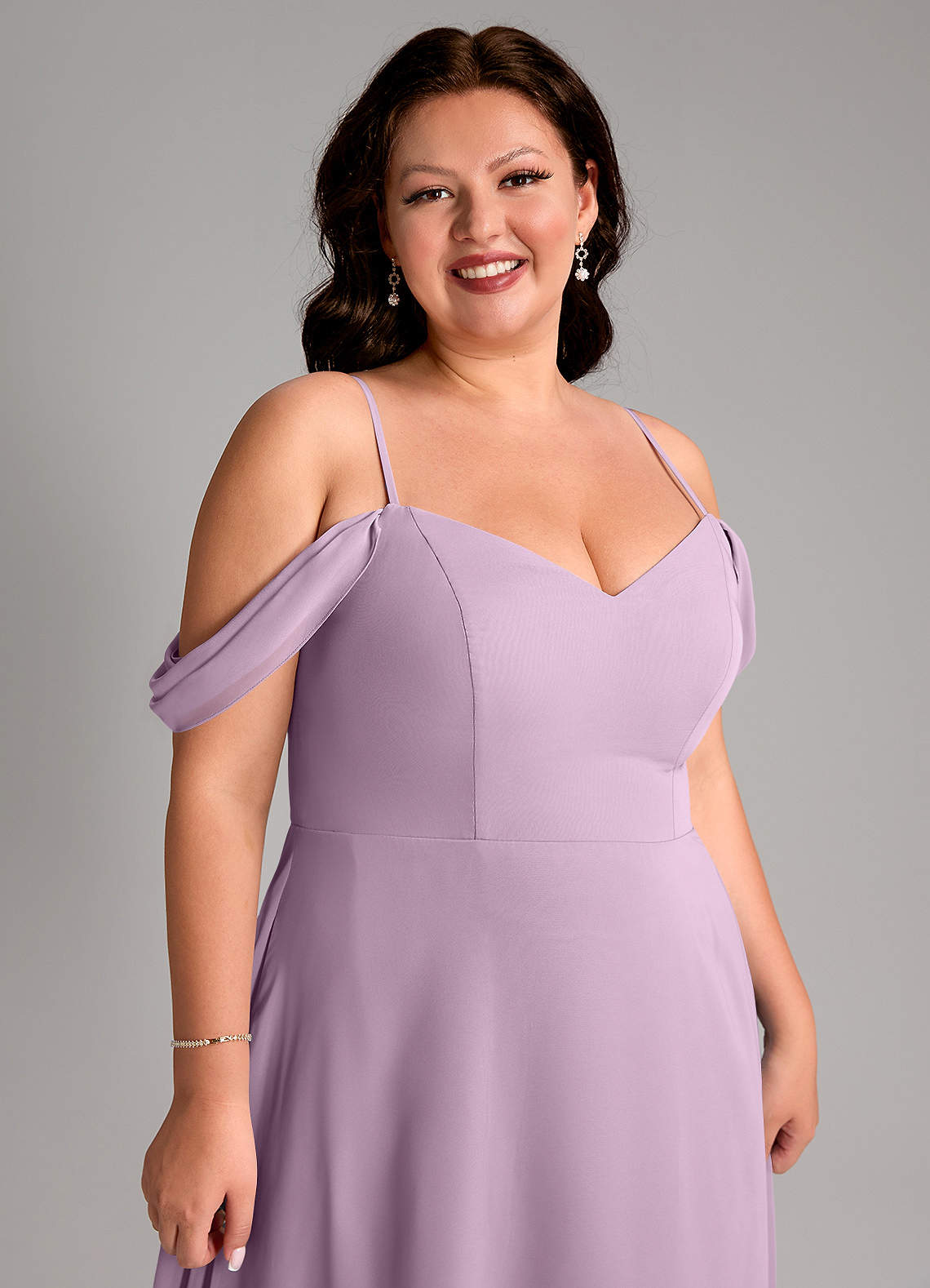 wisteria plus size bridesmaid dresses Polina Ivanova Atelier | Verona in Alencon or Chantilly lace