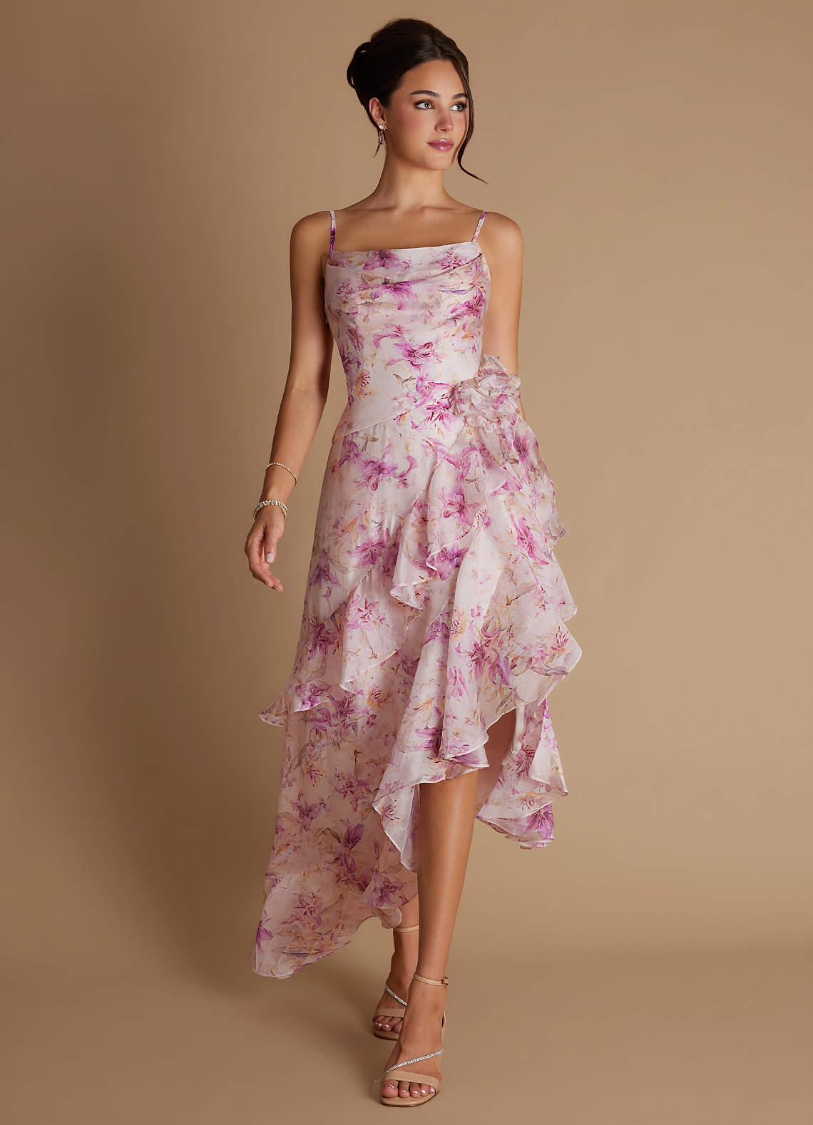 Annalisa Purple Lily Maxi Dress | Azazie