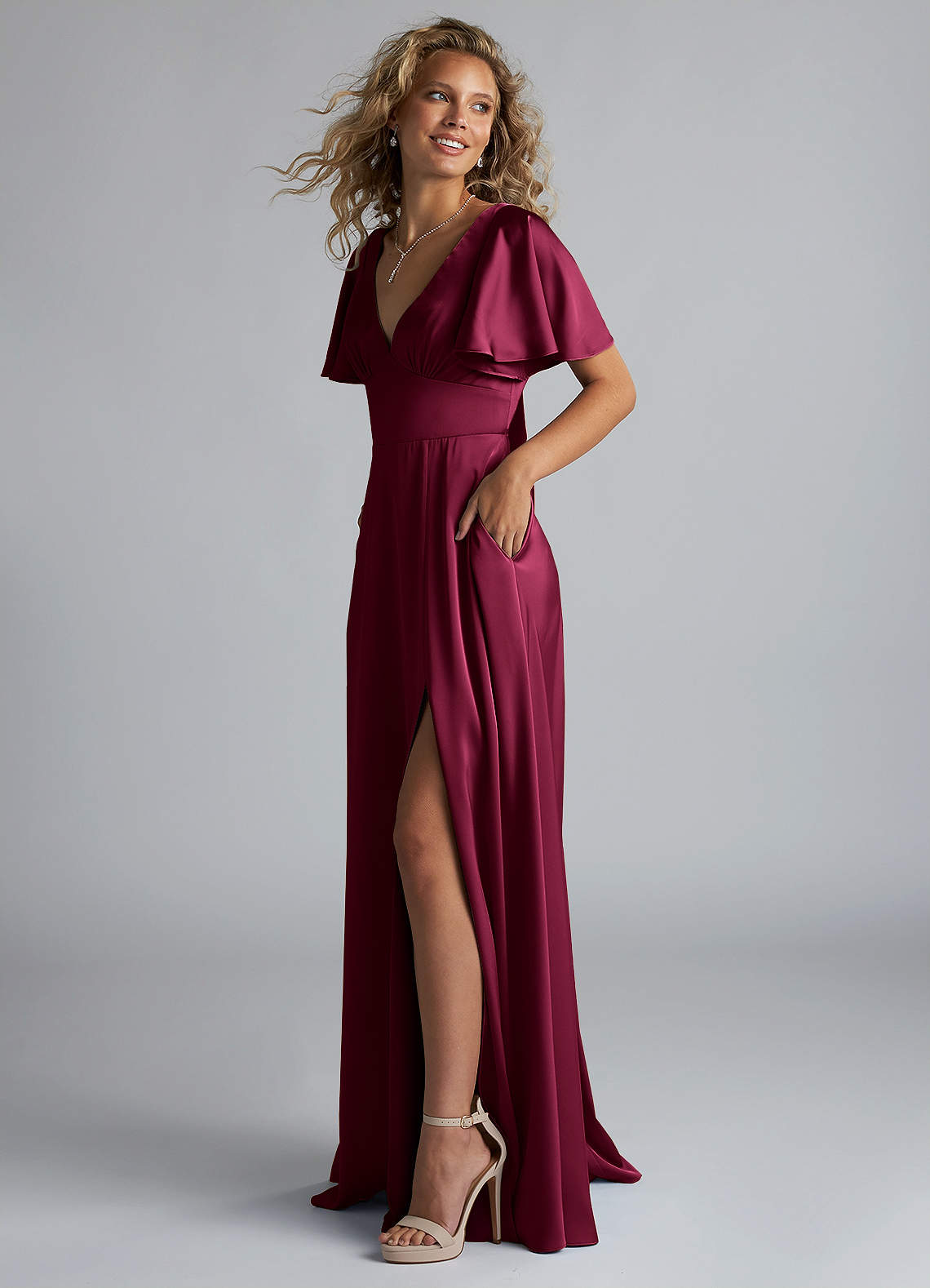 brown dress with feathers Off Shoulder Evening Cape Sleeves SS707 Deco Beaded Dress Topper Palazzo Style Suit Color:Garden Flora Jacquard Mist Approx 115cm Materials