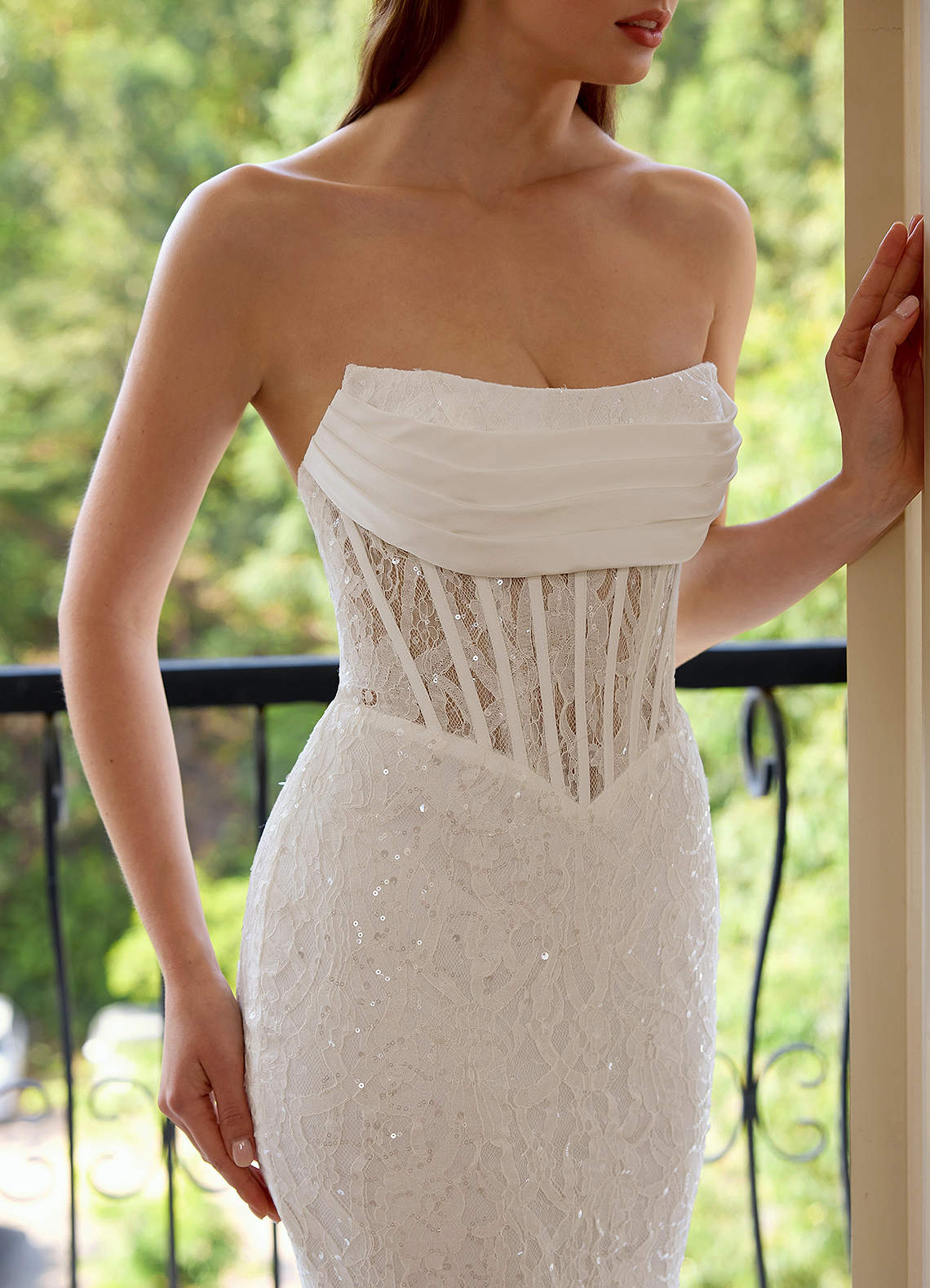 white sheer corset dress White Sheer Corset Short A-line Dress Dressesforparty