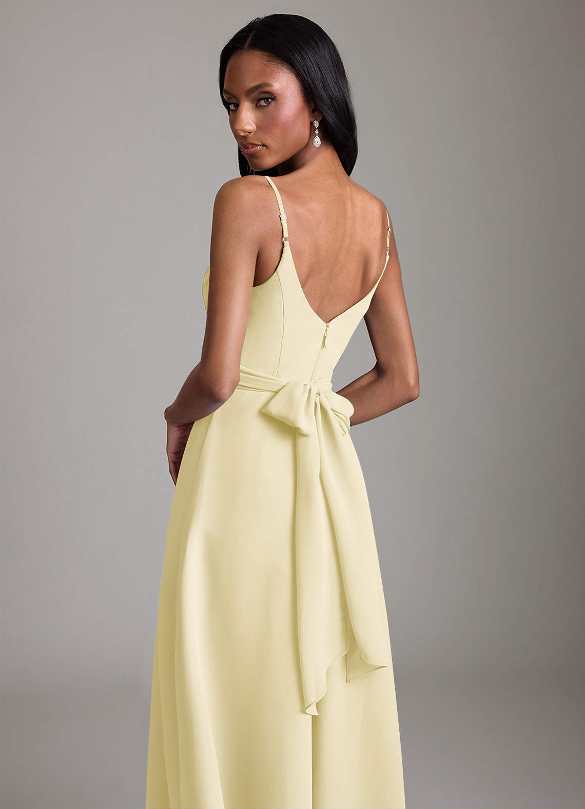 lemon lime bridesmaid dresses Azazie Kali