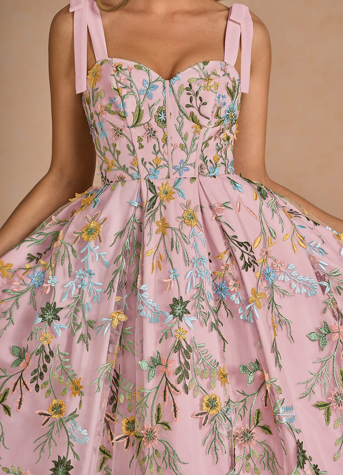 Aurelie Candy Pink Midi Dress | Azazie CA